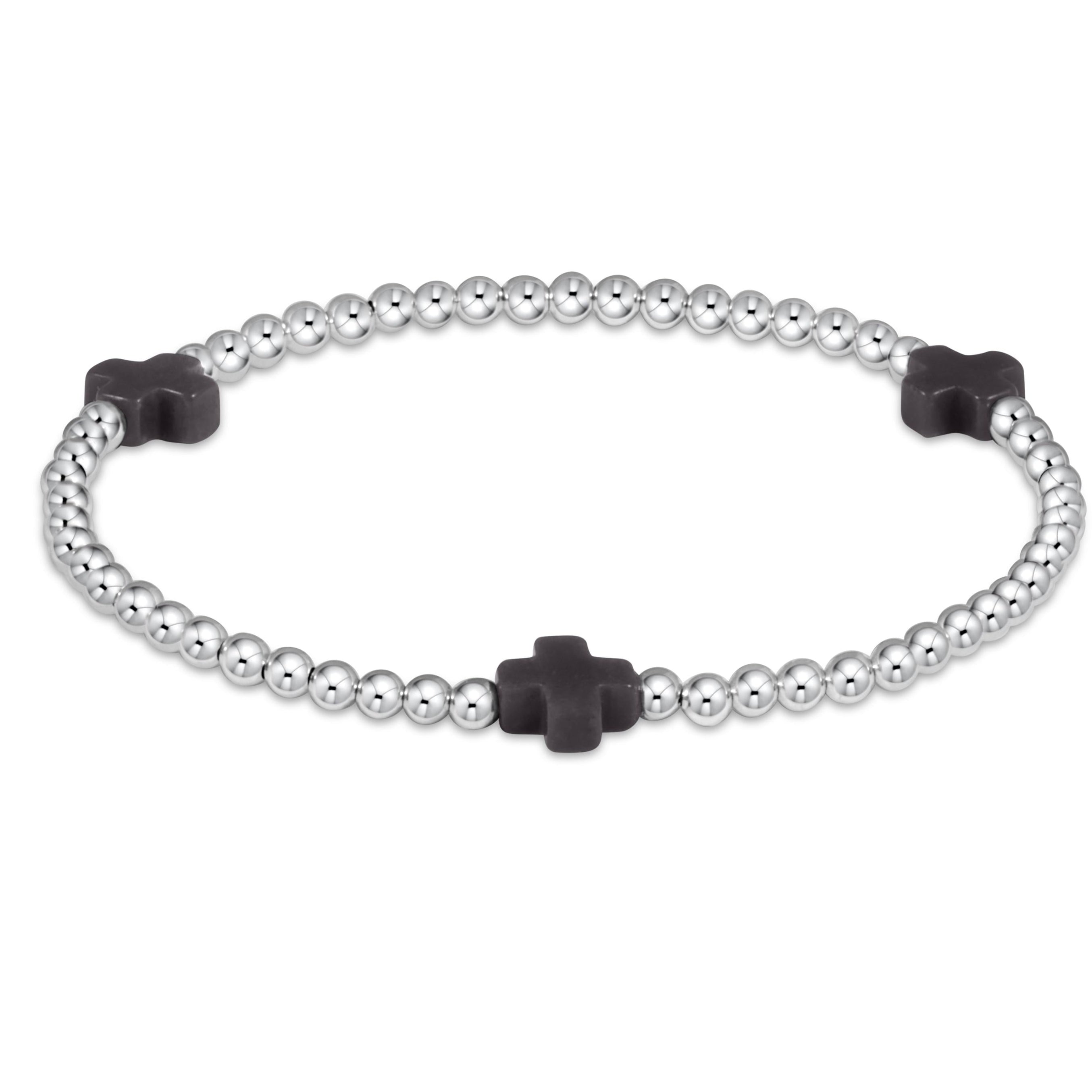 Signature Cross 3mm Sterling Bracelet