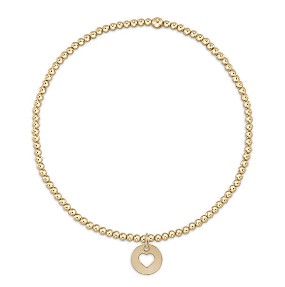 egirl Classic Gold 2mm Bracelet - Love Small Gold Disc