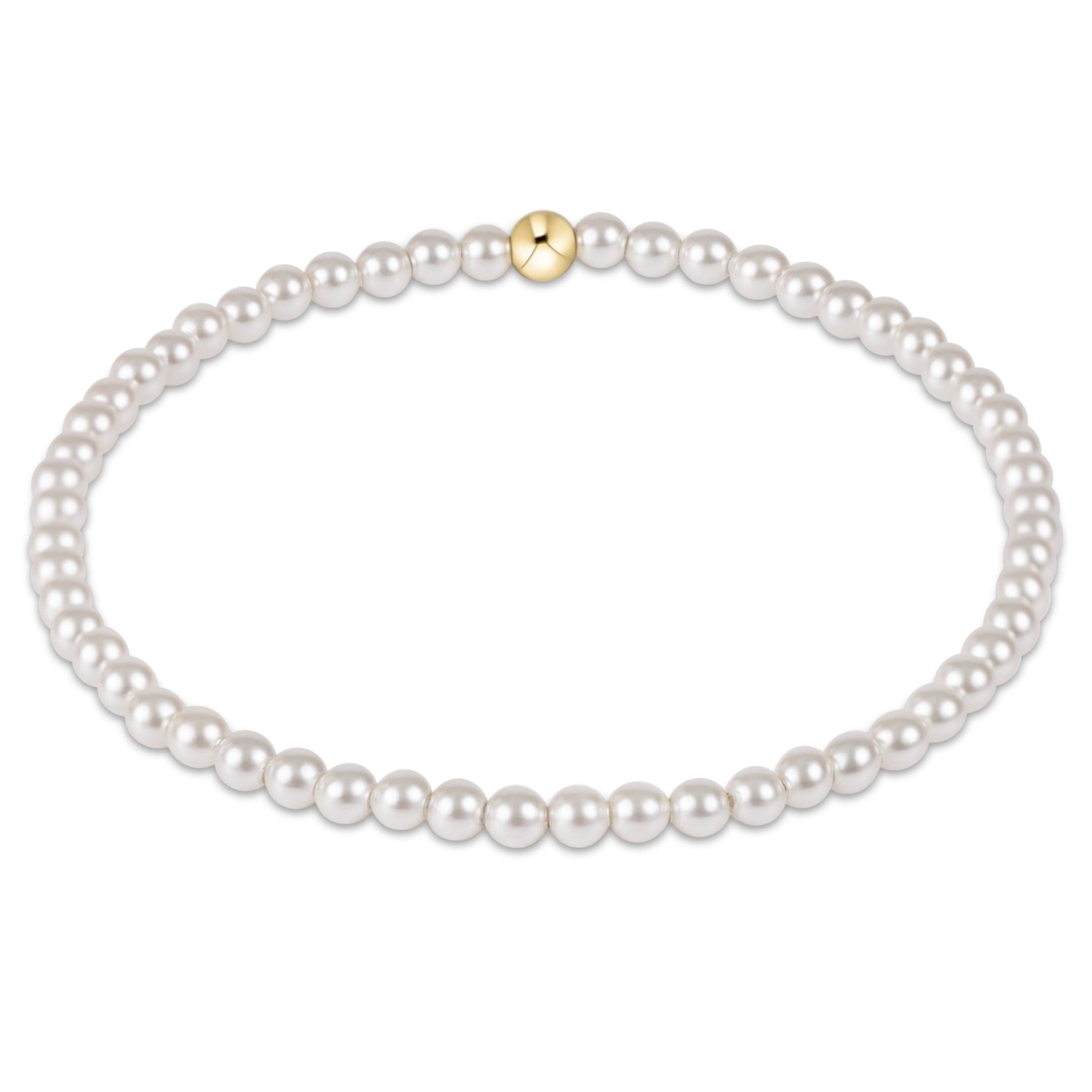 classic pearl 3mm bead bracelet