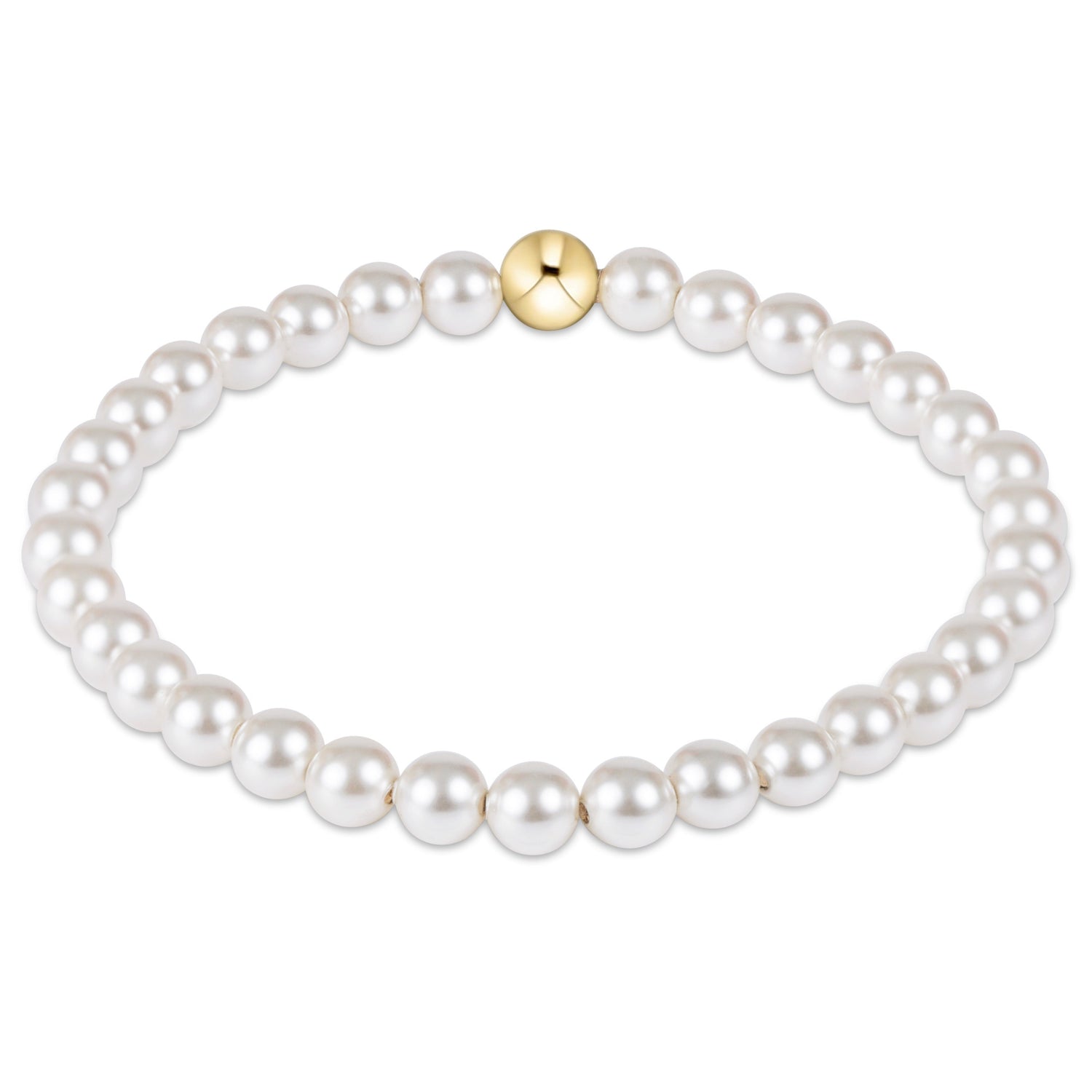 classic pearl 5mm bead bracelet
