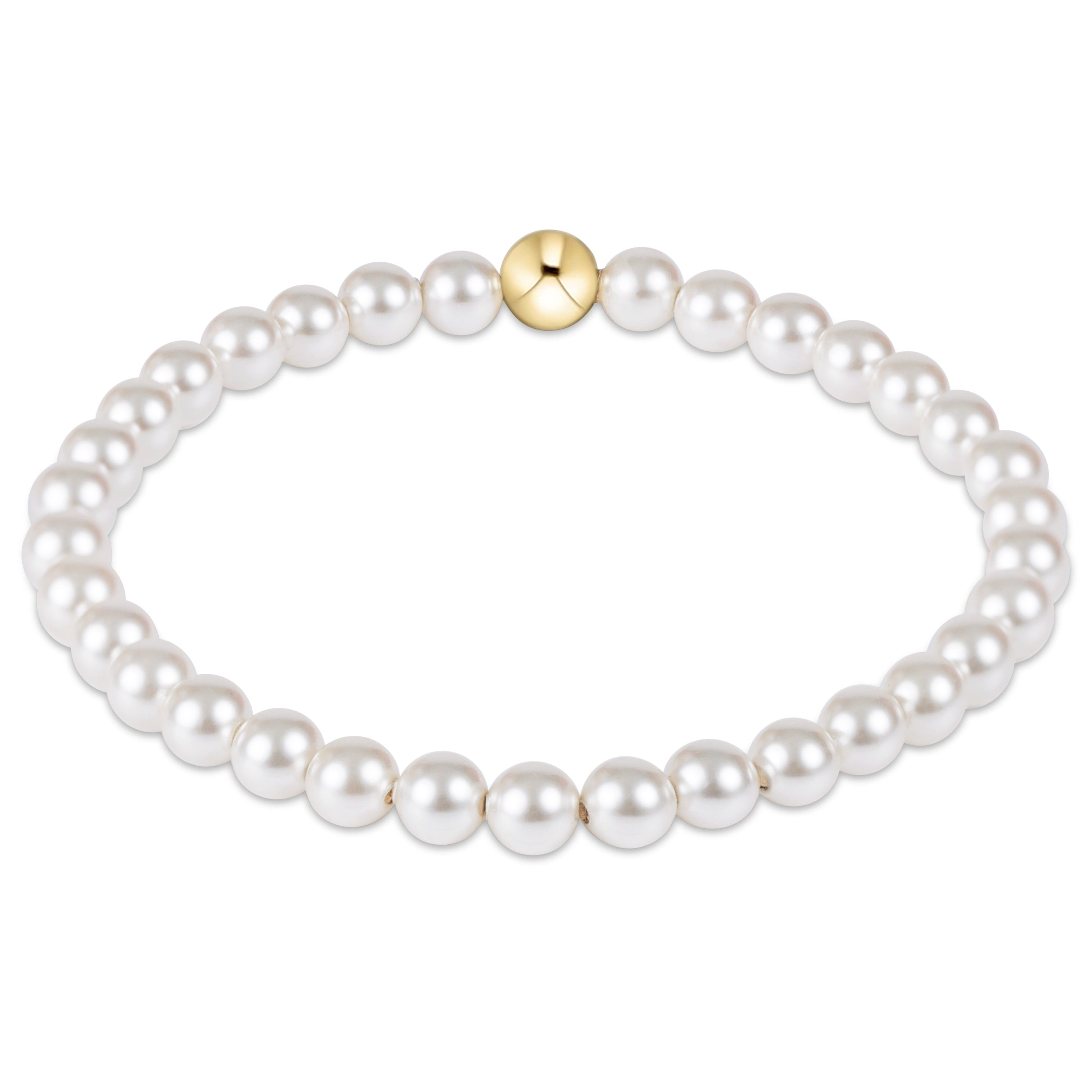 classic pearl 5mm bead bracelet
