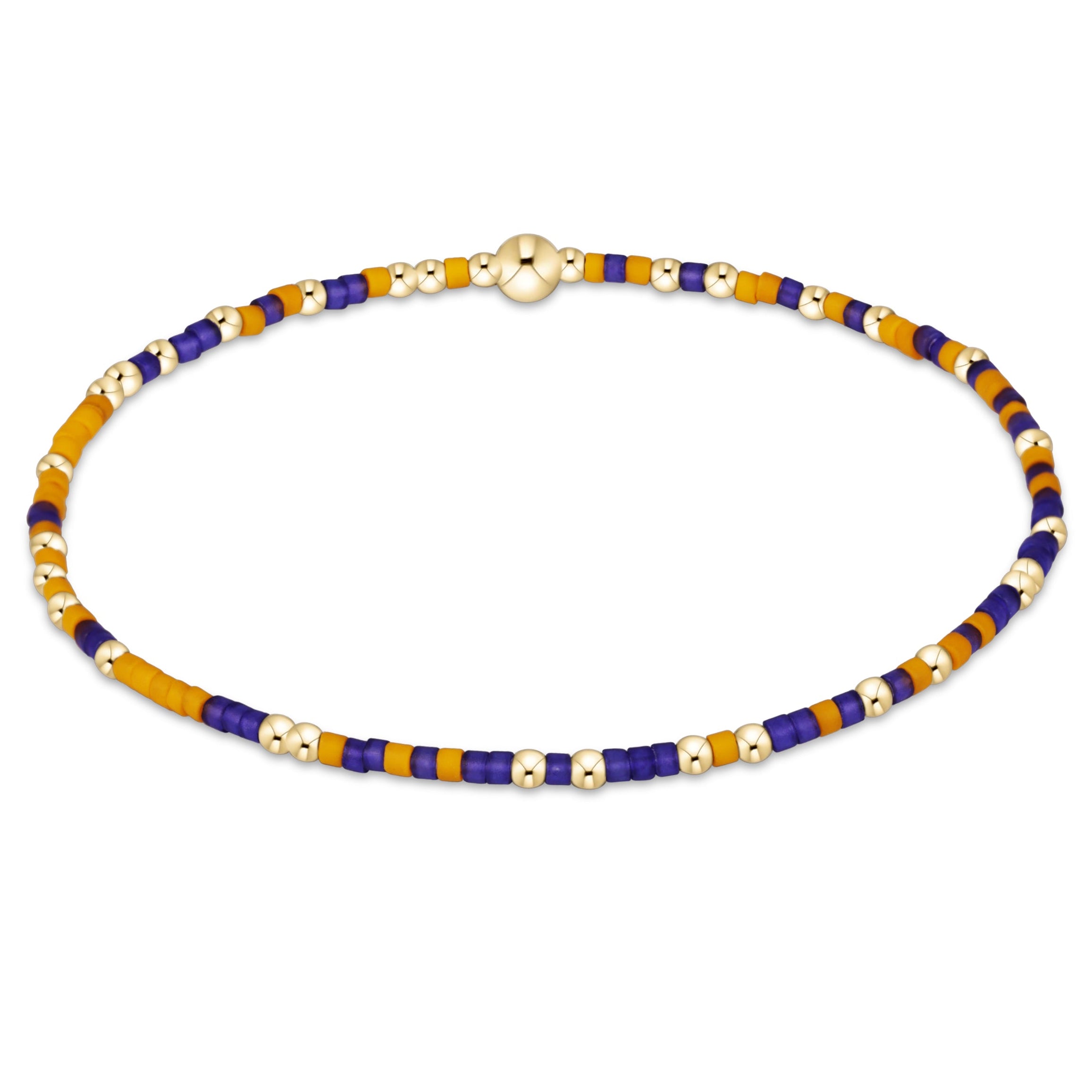 Gameday Hope Unwritten Bracelet - Purple-Golden Yellow