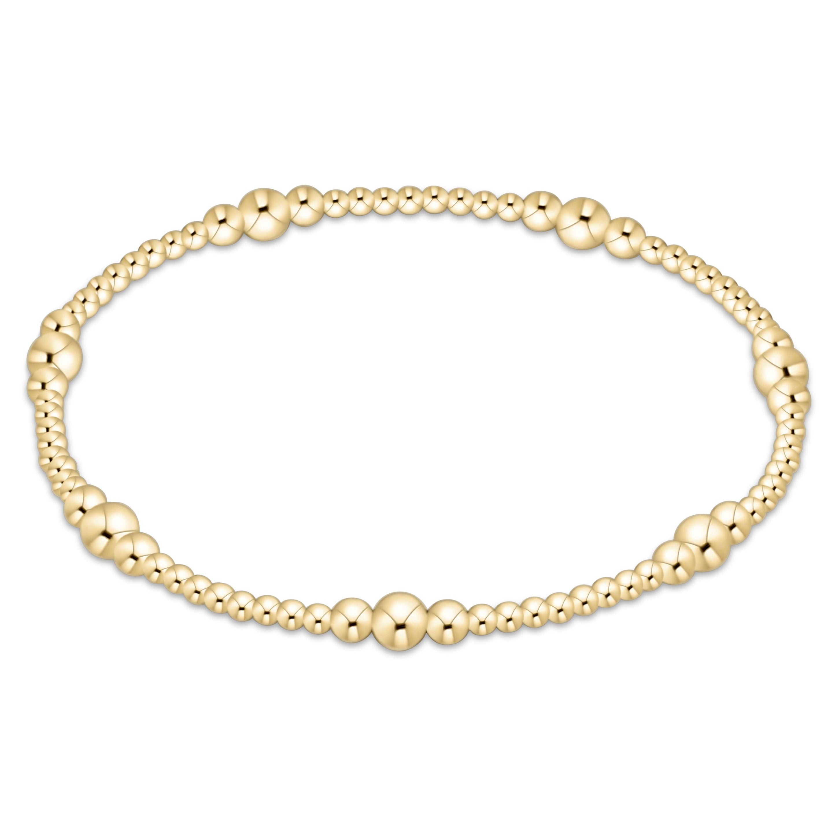 purpose gold 4mm bead bracelet