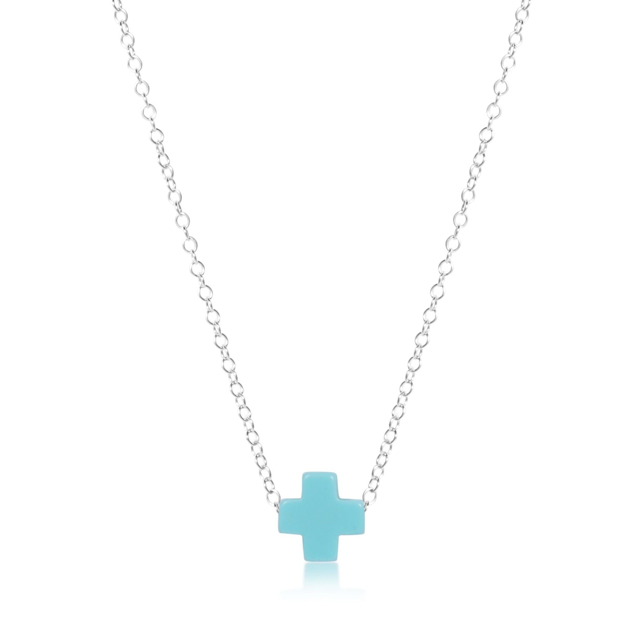 16" Necklace Sterling - Signature Cross