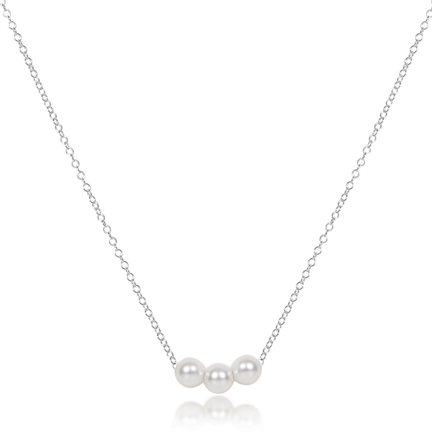 16" Necklace Sterling - Joy Pearl