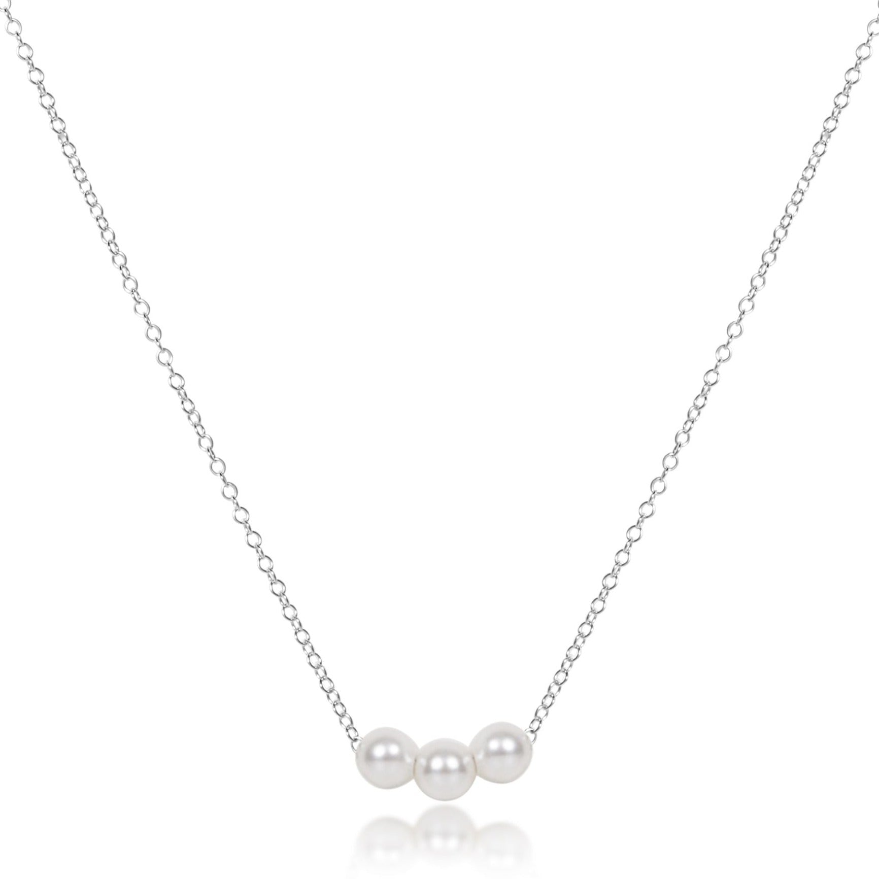 16" Necklace Sterling - Joy Pearl
