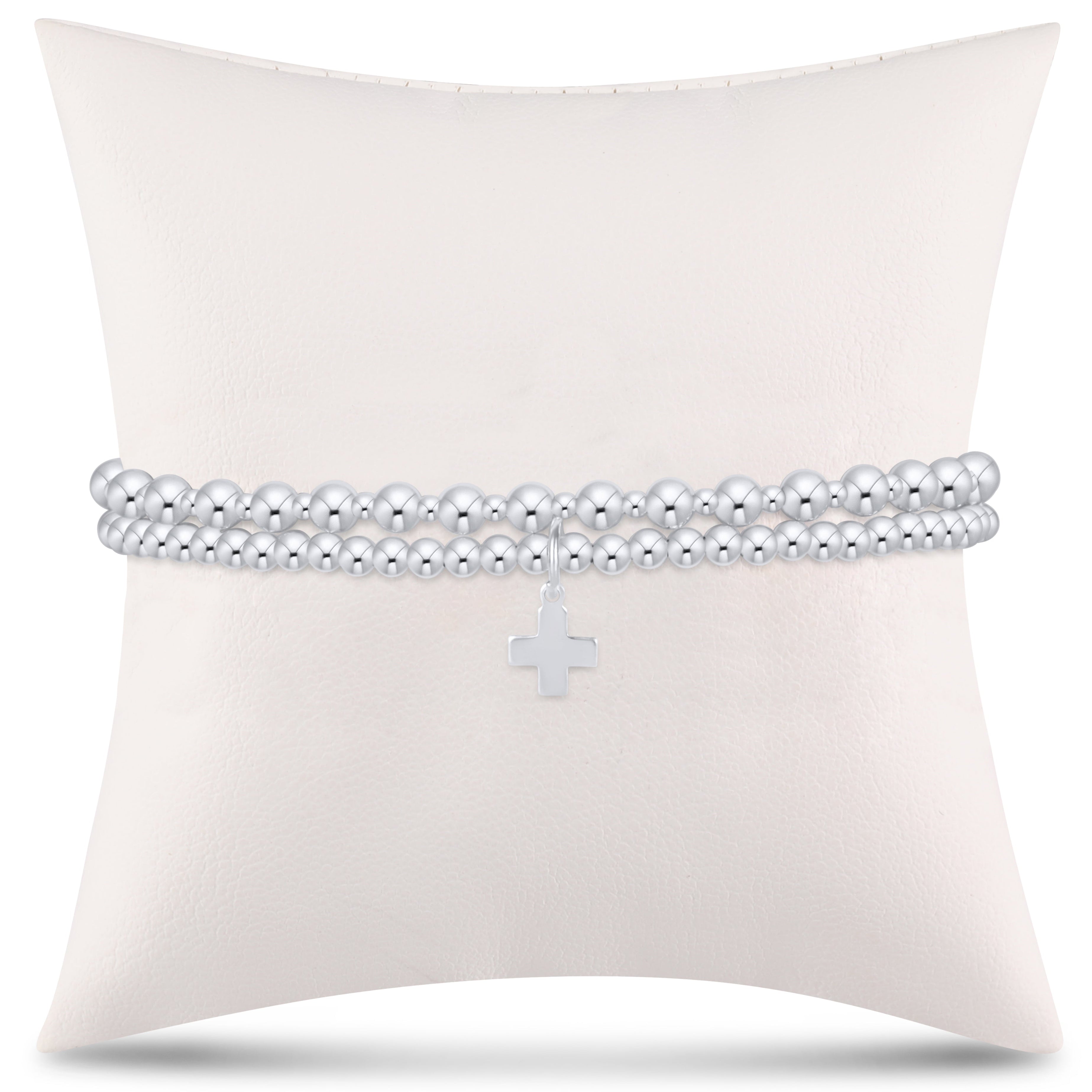 grateful for you gift stack - sterling signature cross charm