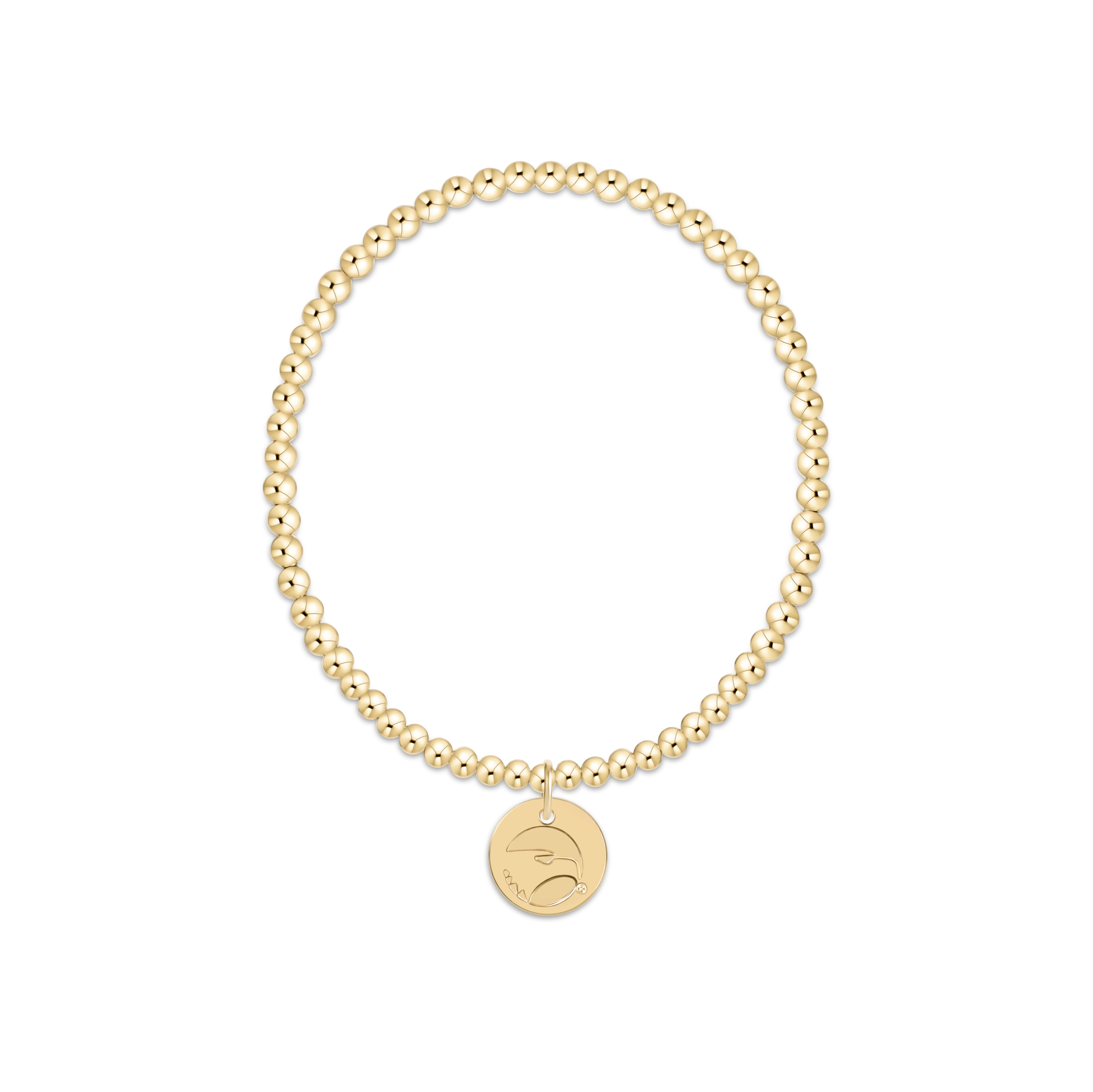 eCOLLEGIATE Classic Gold 3mm Bracelet - Georgia Southern University