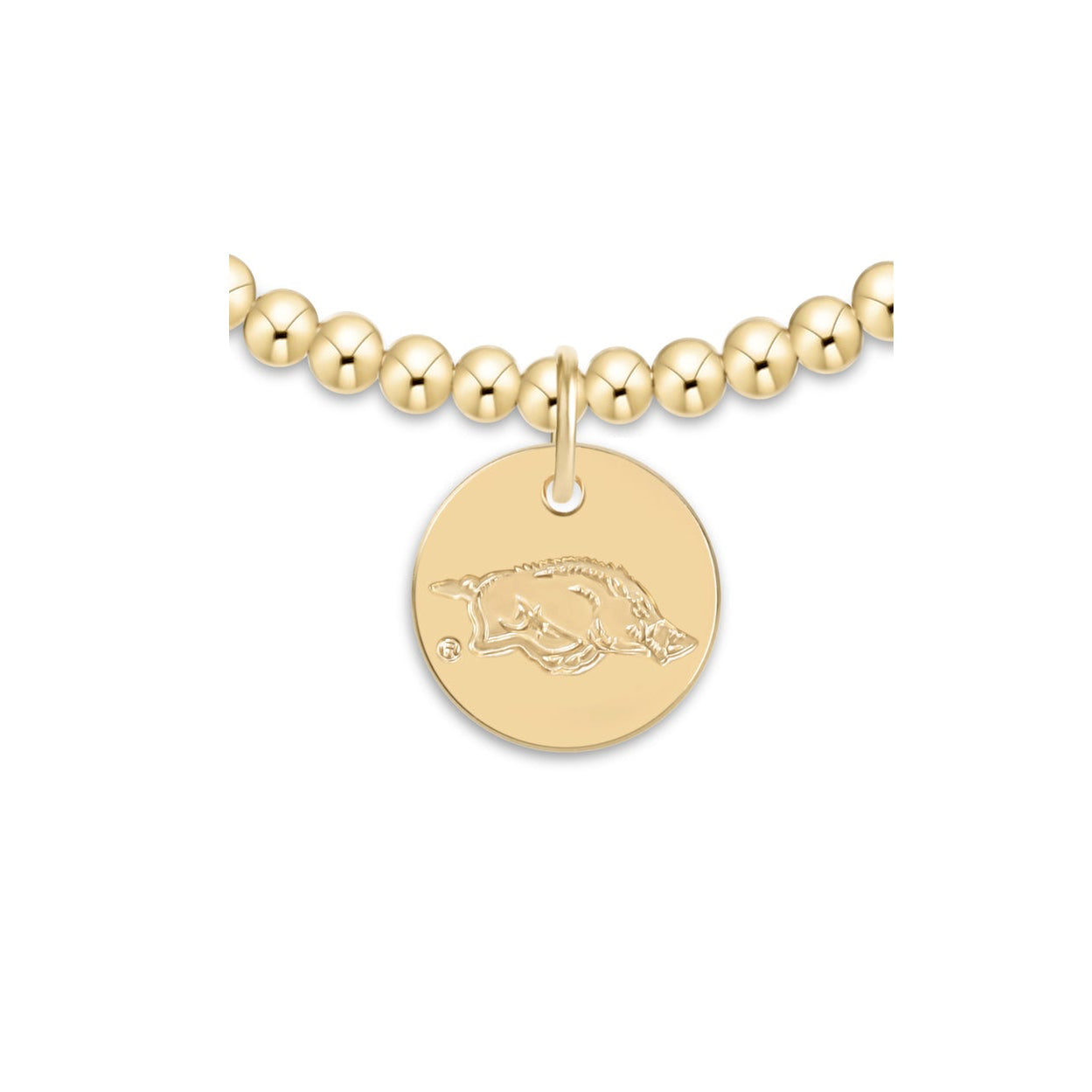eCOLLEGIATE Classic Gold 3mm Bracelet - University of Arkansas