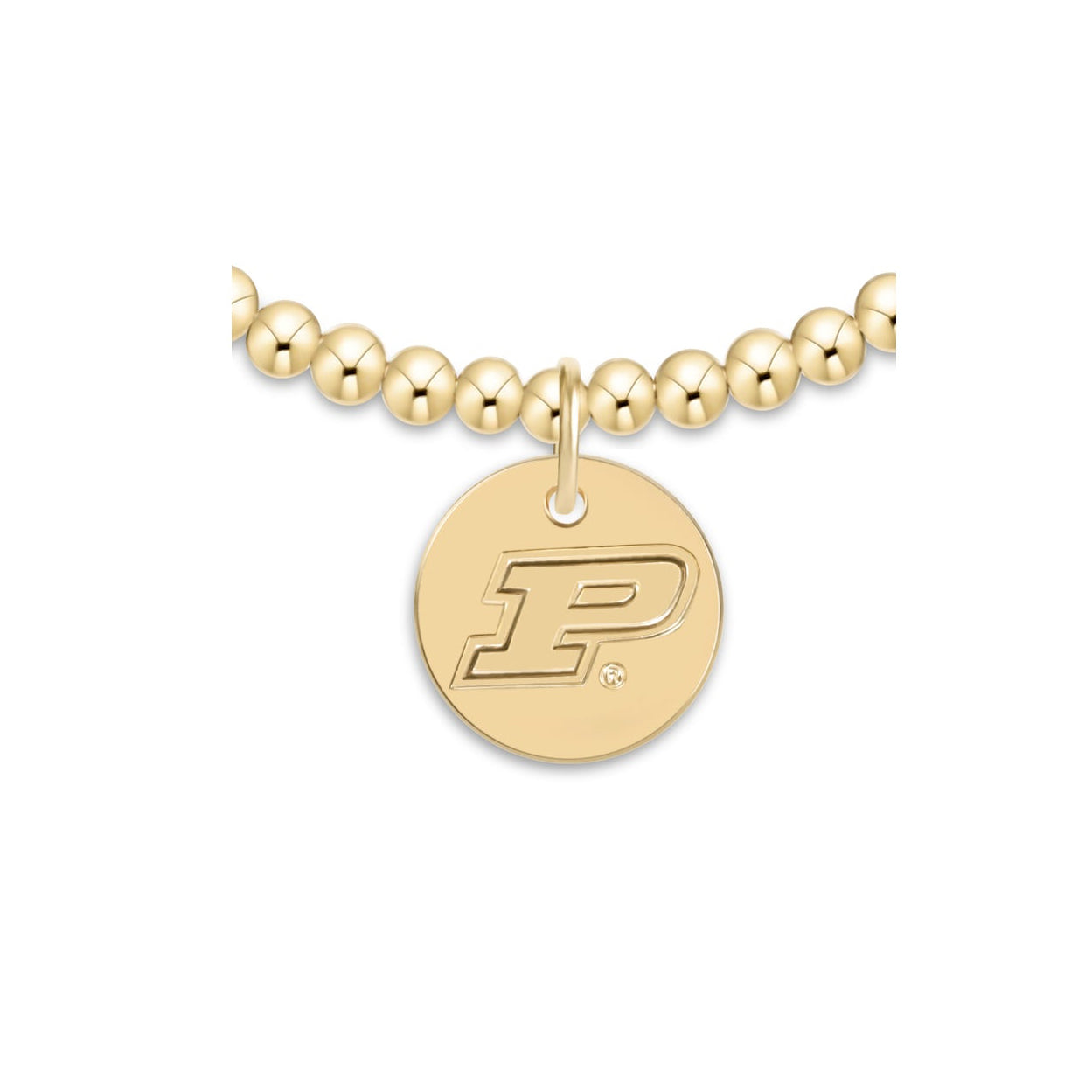 eCOLLEGIATE Classic Gold 3mm Bracelet - Purdue University