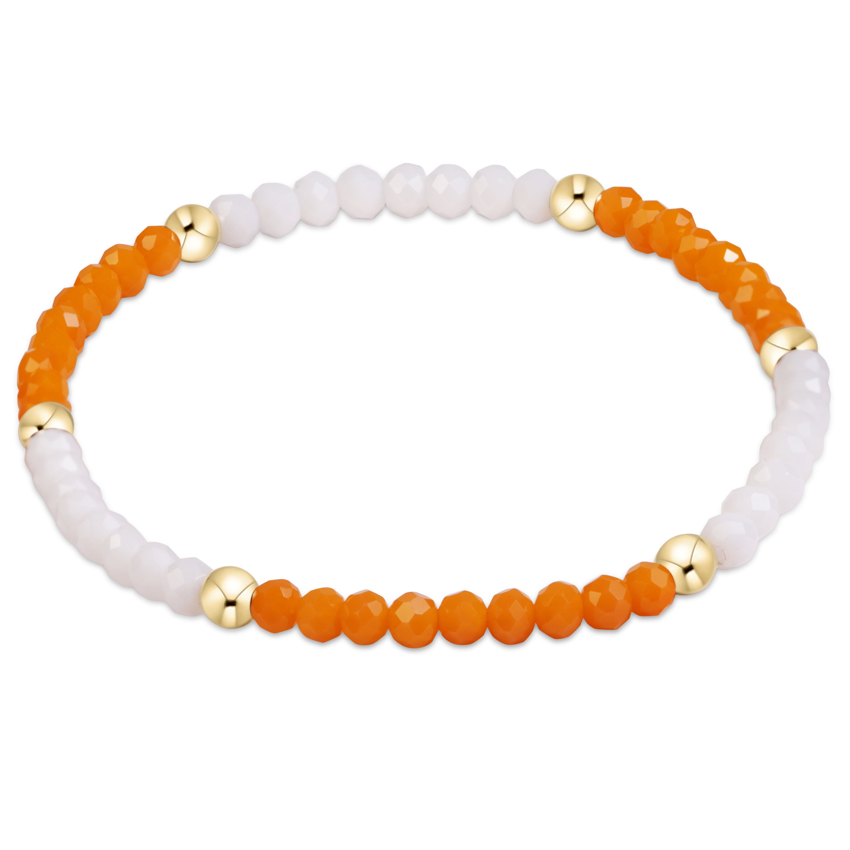 Gameday Flirty Presence Bracelet - Orange - White
