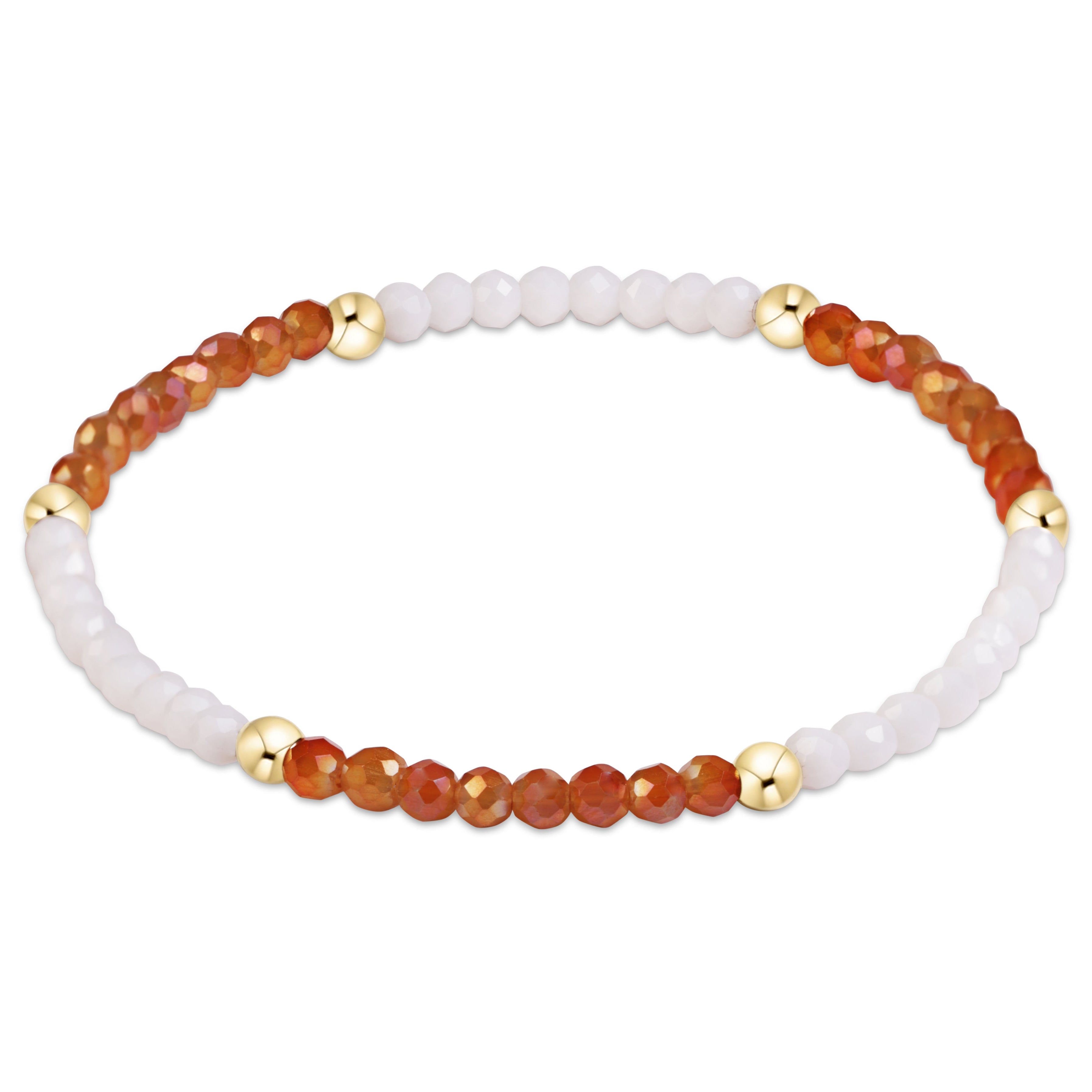 Gameday Flirty Presence Bracelet - Burnt Orange - White