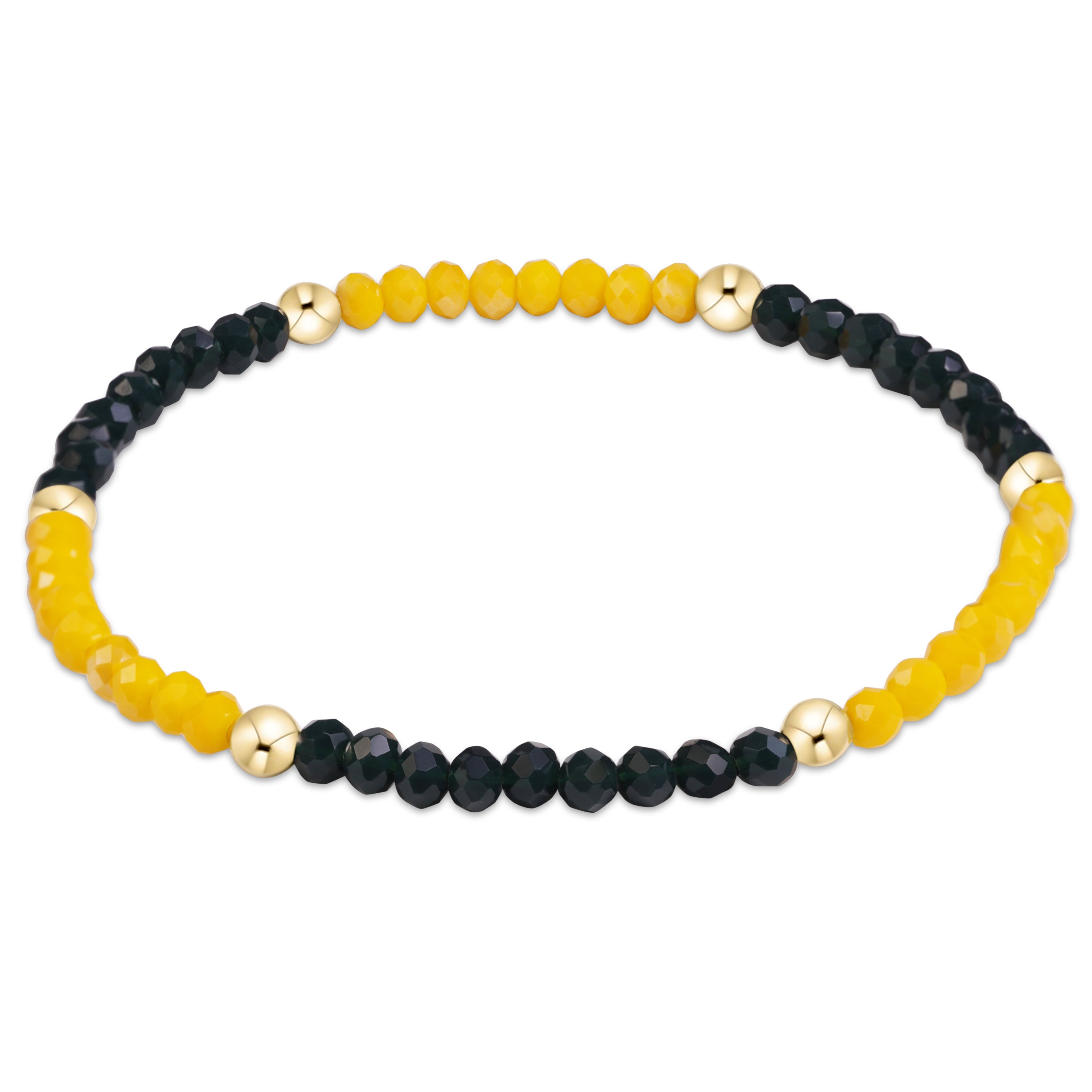 Gameday Flirty Presence Bracelet - Dark Green - Golden Yellow