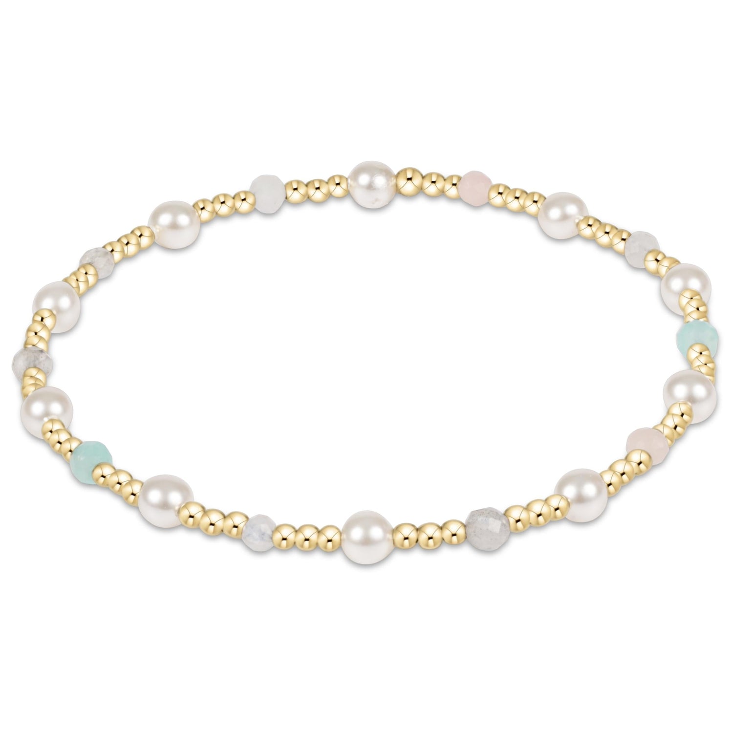 Pearl Sincerity Pattern 4mm Bead Bracelet - Hot Mess SS25