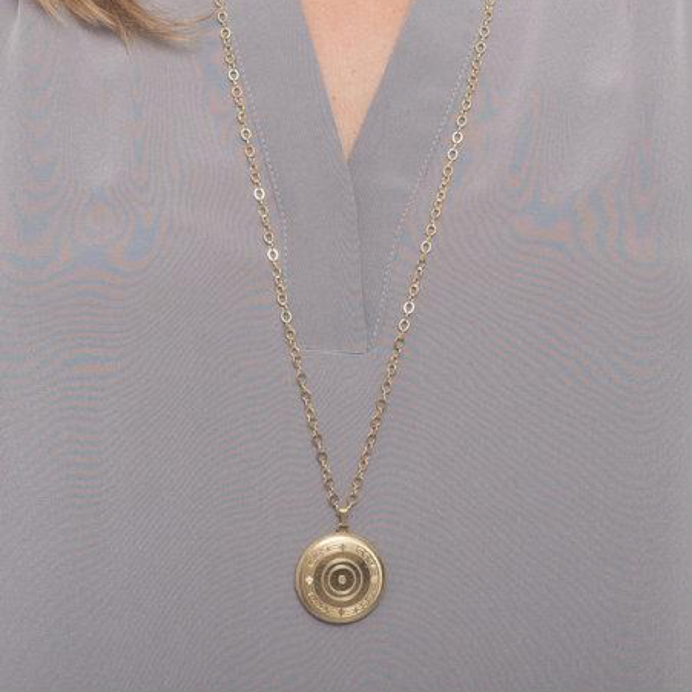 31" Necklace Gold - Cherish Large Gold Locket