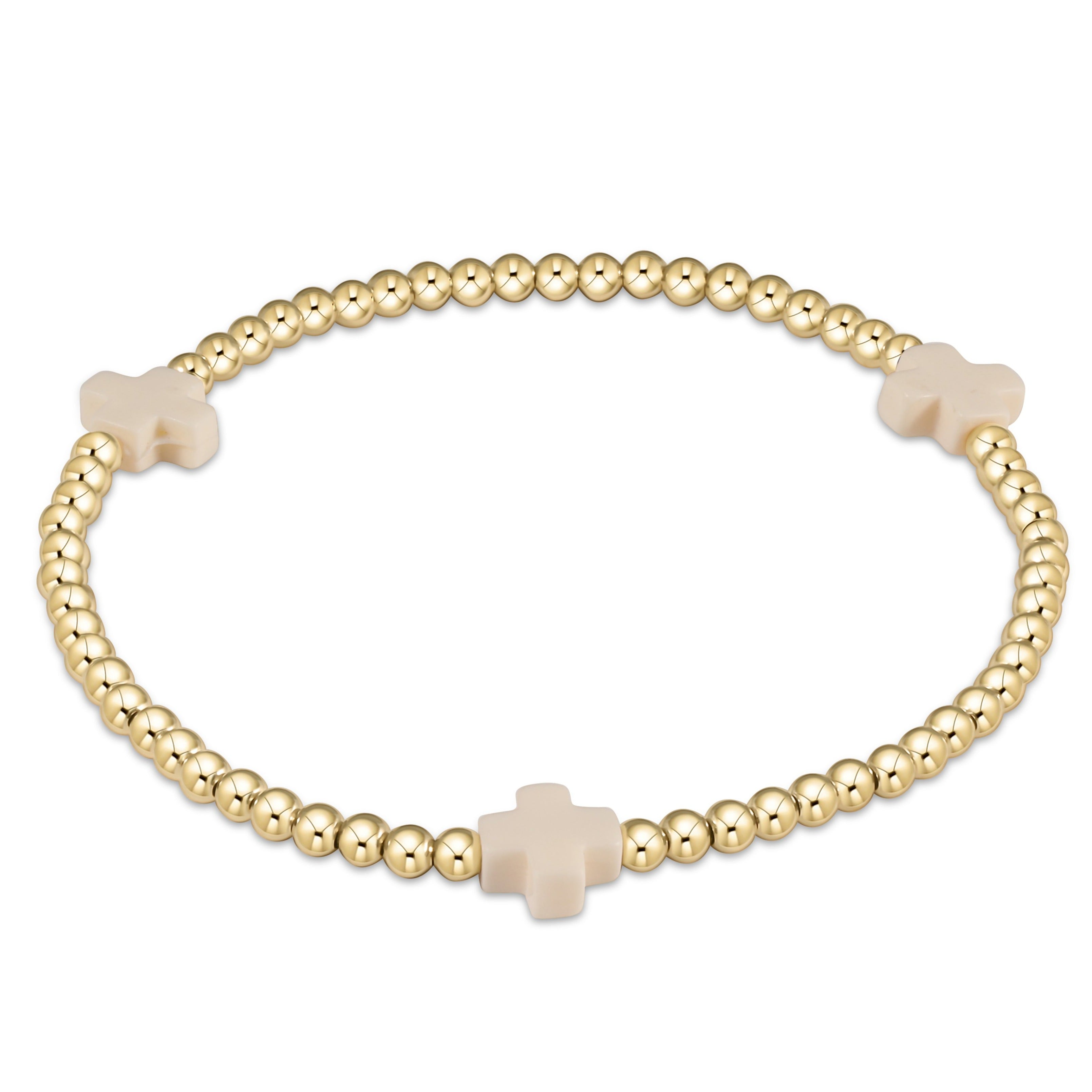 egirl Signature Cross 3mm Gold Bracelet