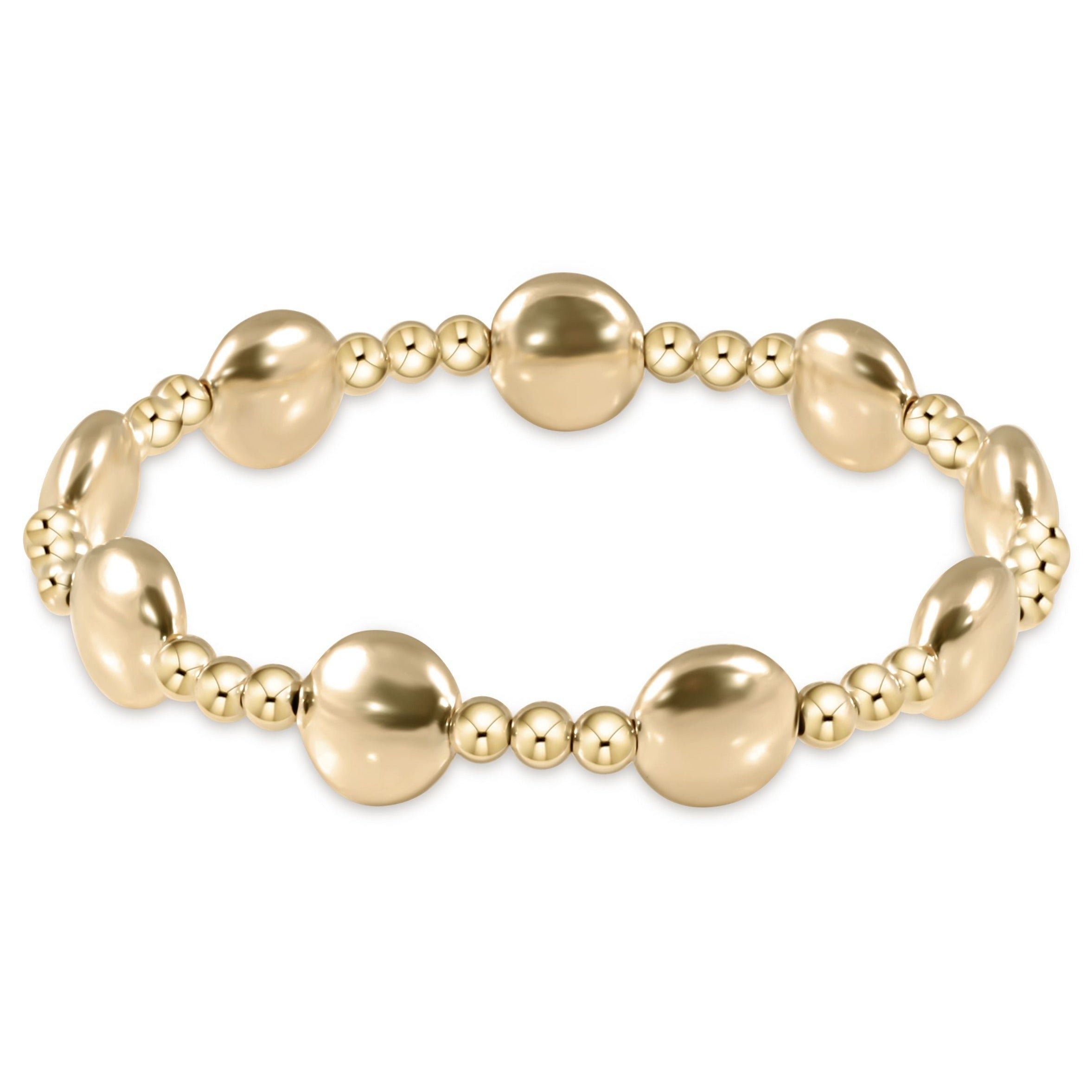 Honesty Sincerity Gold 10mm Bracelet