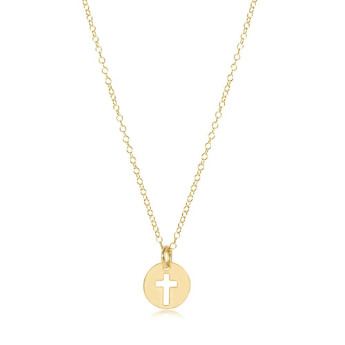 egirl blessed small necklace gold