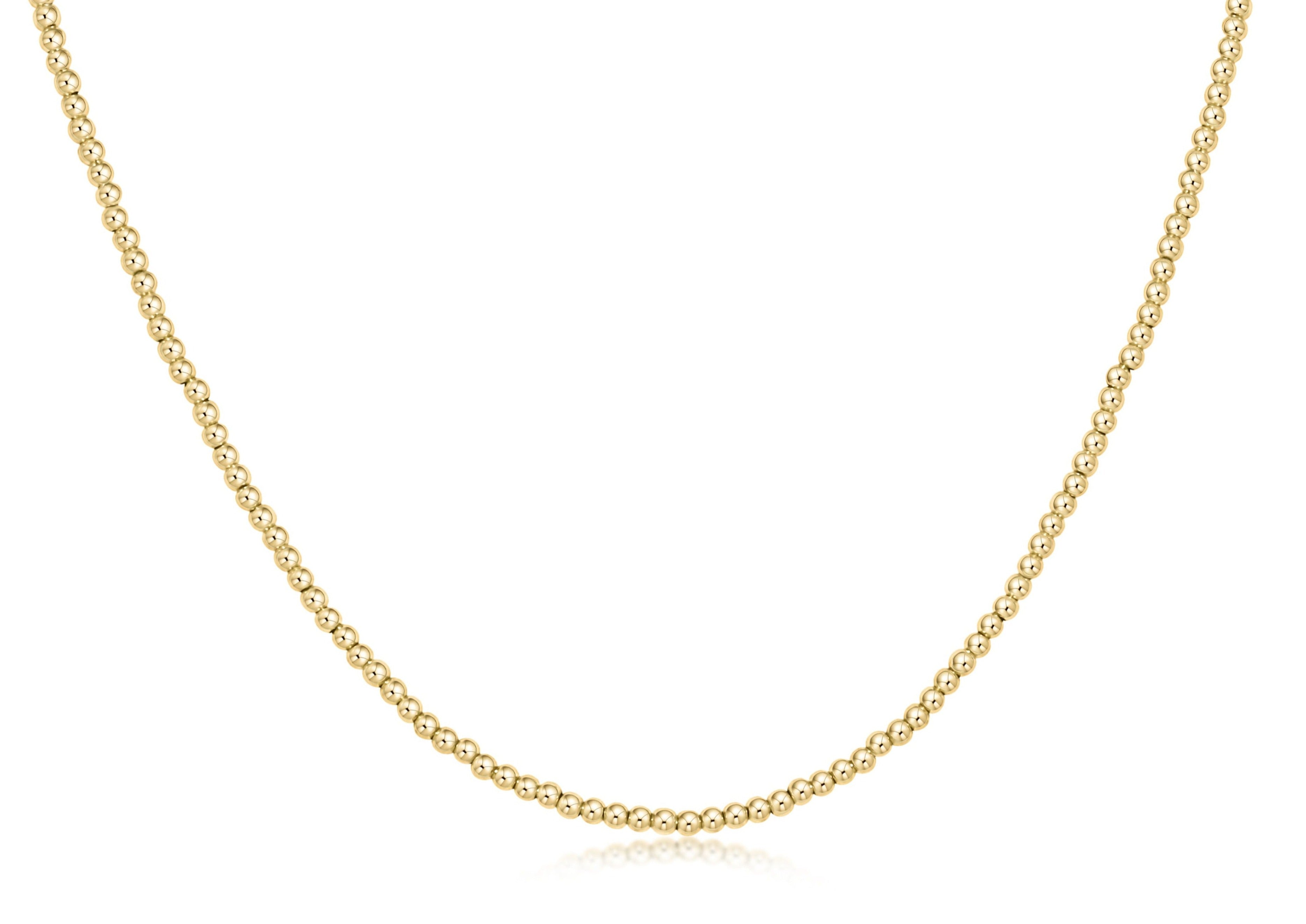 Choker Beaded - Classic Gold 2mm