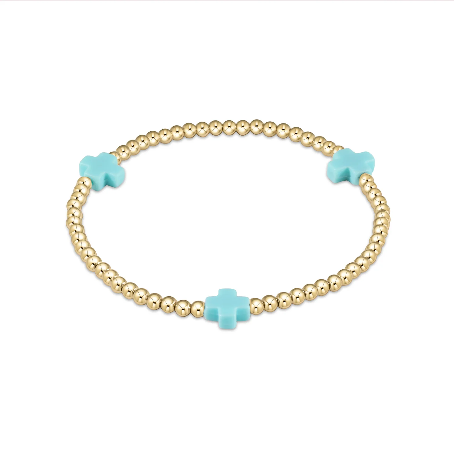 egirl signature cross bracelet gold