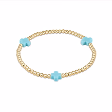 egirl signature cross bracelet gold
