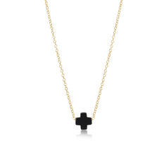 16" Necklace Gold - Signature Cross
