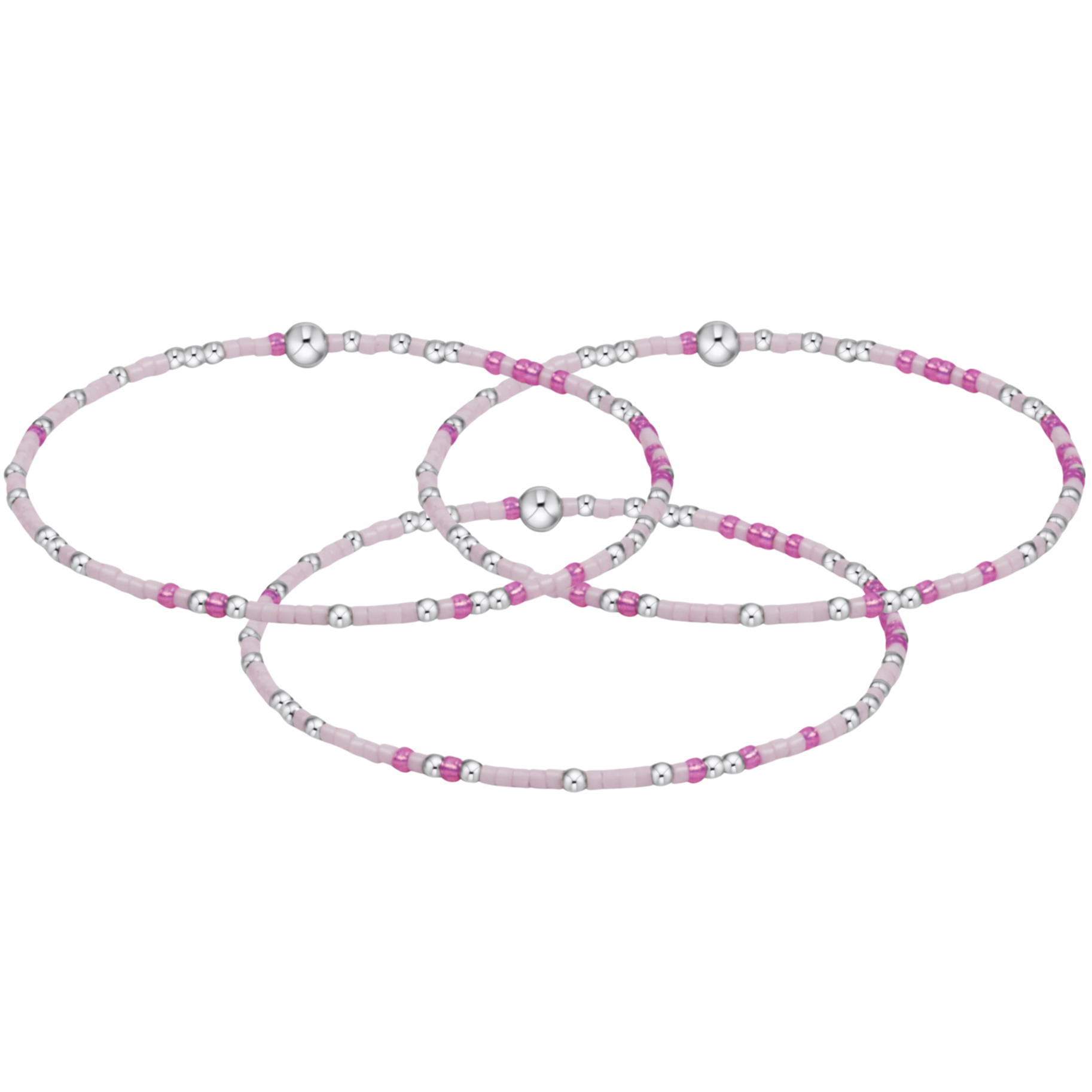 hope unwritten sterling bracelet - caught in a pinkle (set of 3)