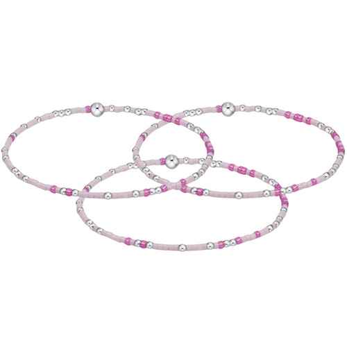 hope unwritten sterling bracelet - caught in a pinkle (set of 3)