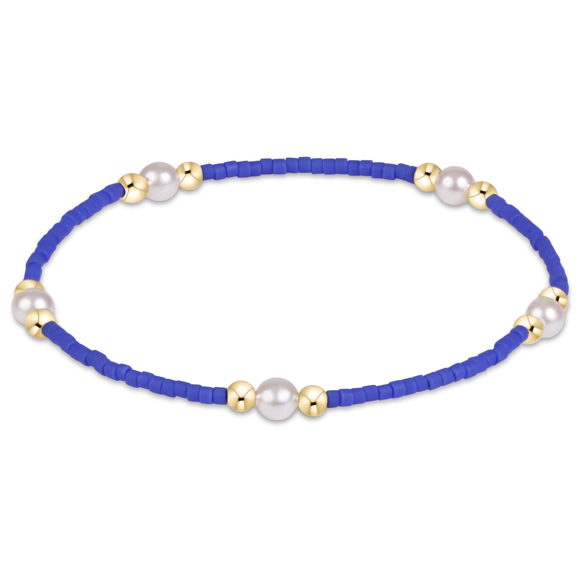 Gameday Hope Purpose Pearl Bracelet - Blue