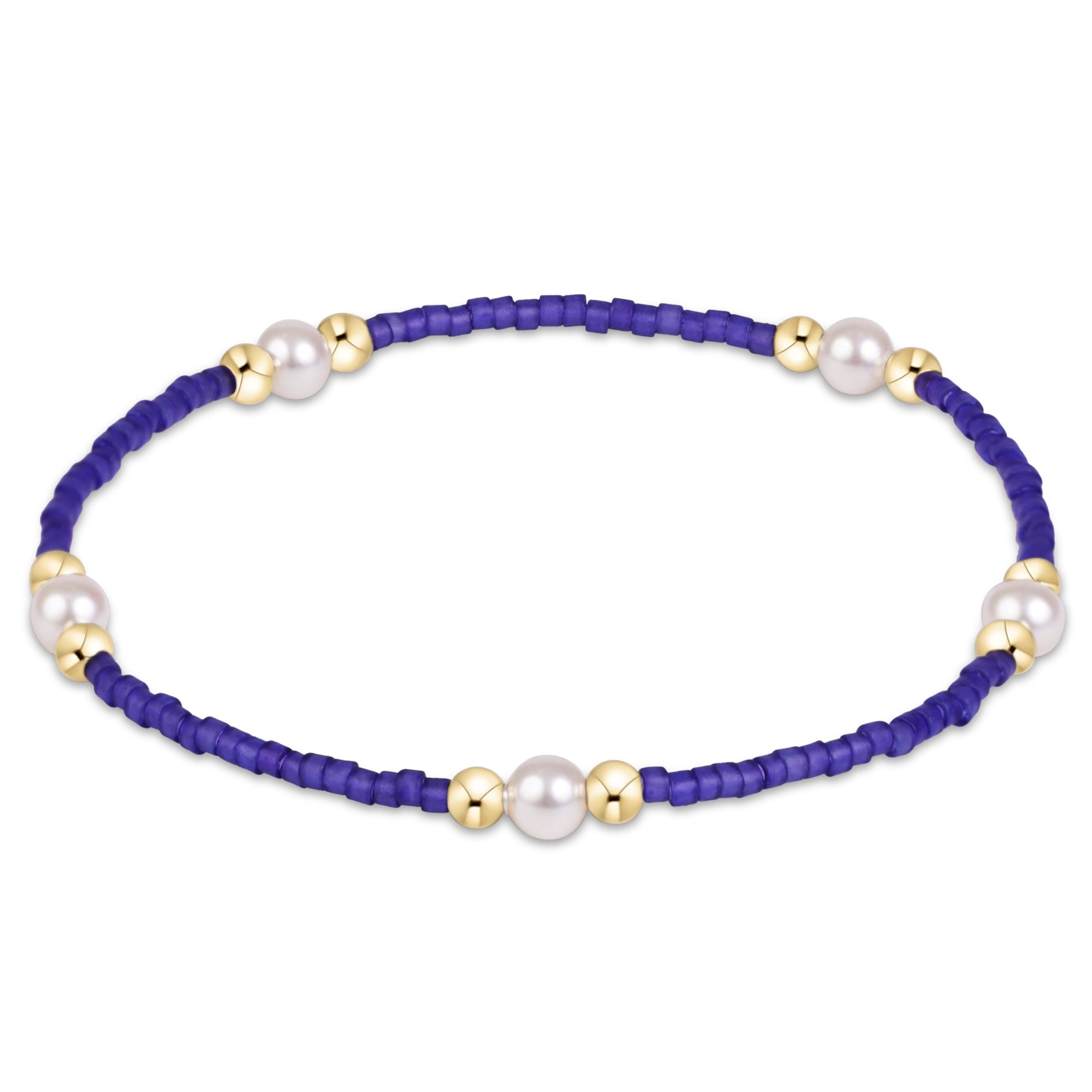 Gameday Hope Purpose Pearl Bracelet - Purple