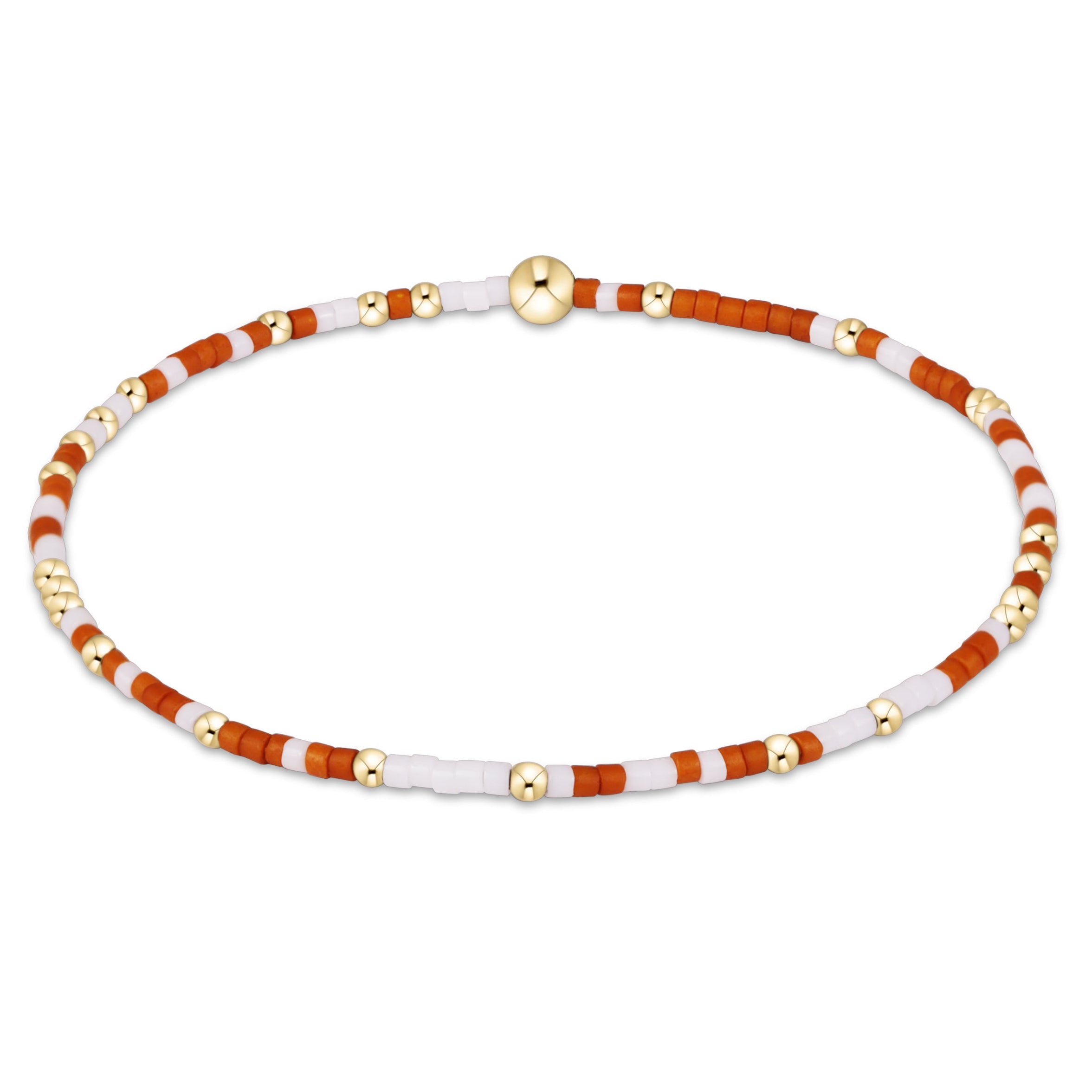 Gameday Hope Unwritten Bracelet - Burnt Orange-White