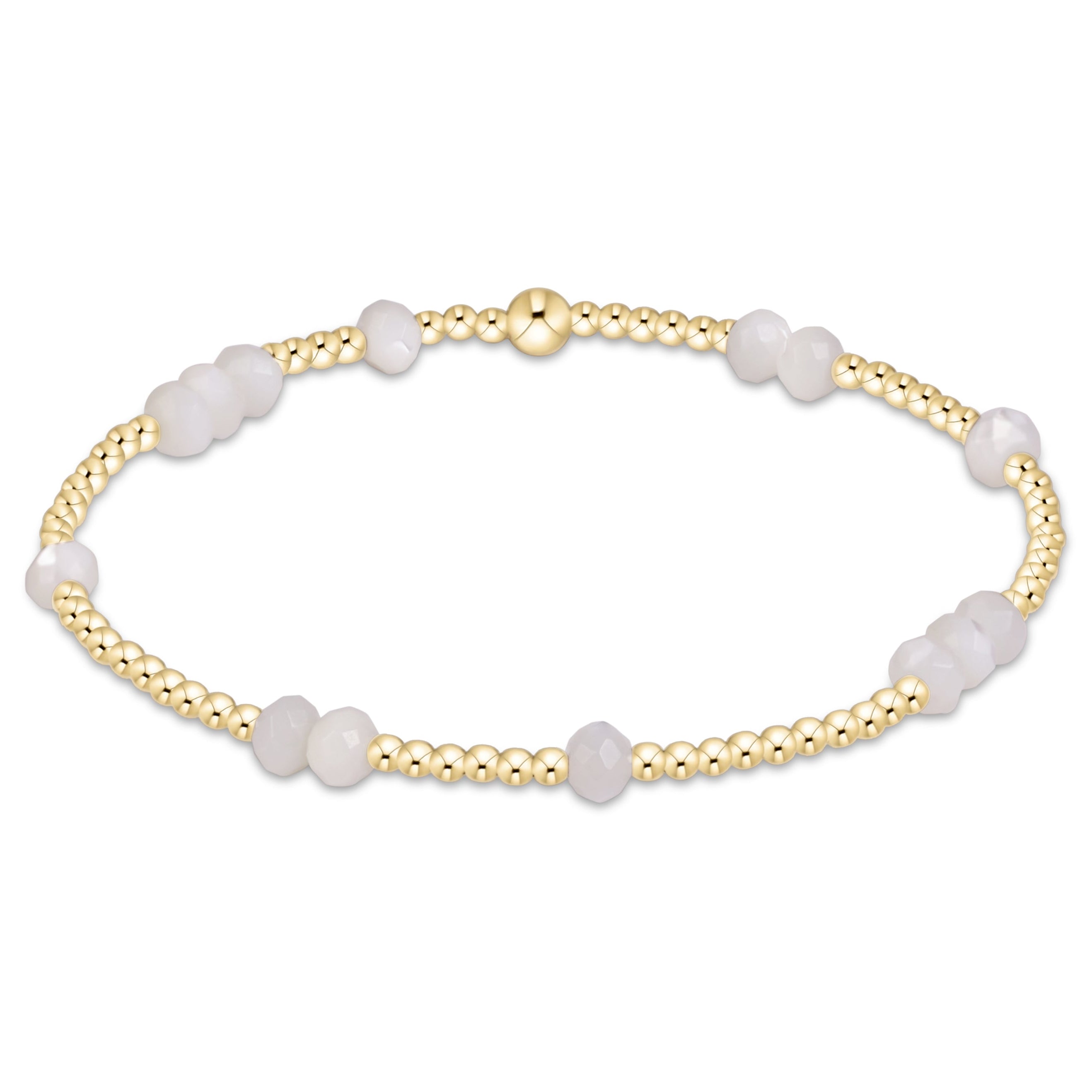 Hope Unwritten Gemstone 4mm Bracelet - Mother Of Pearl