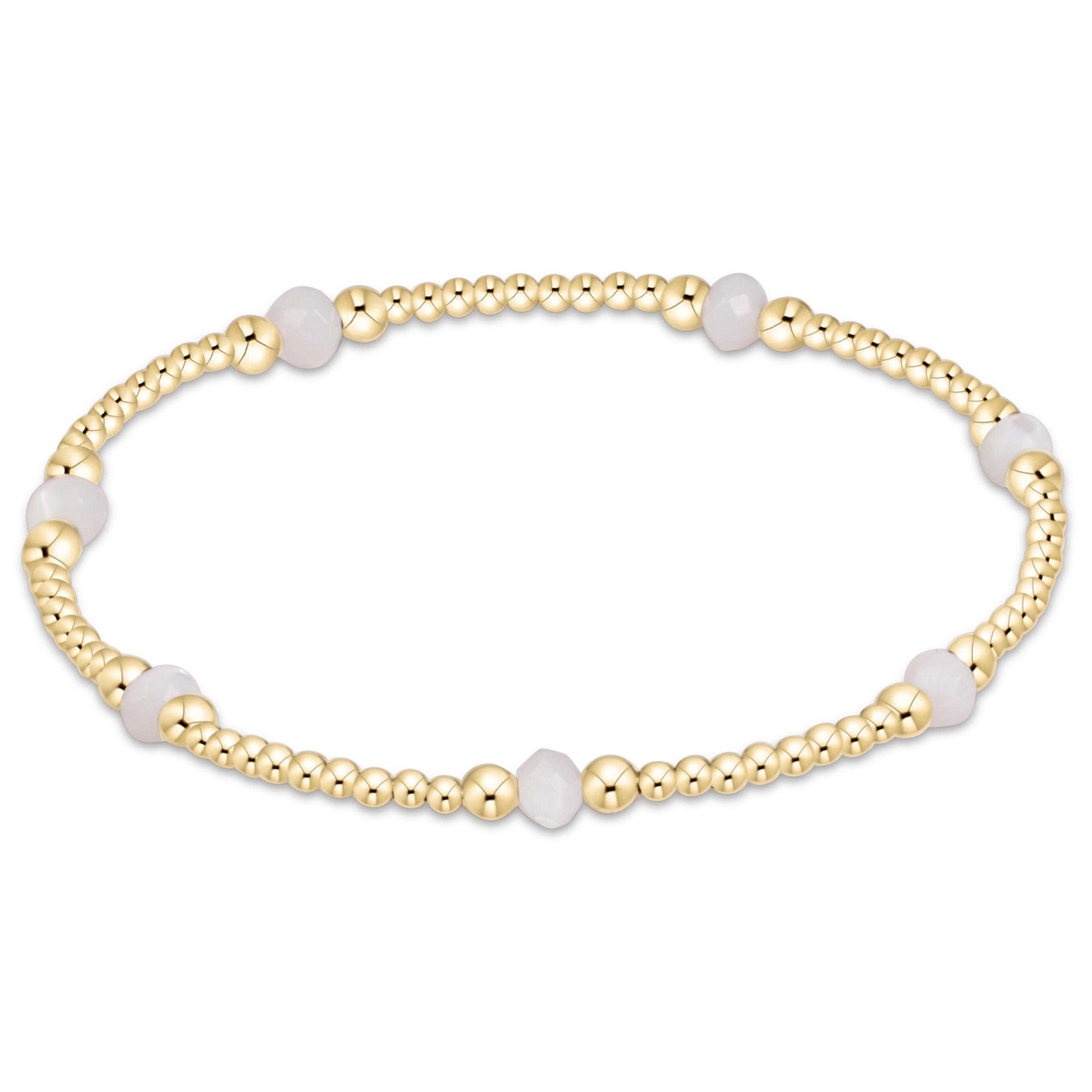 Purpose Gemstone 4mm Bracelet - Mother Of Pearl