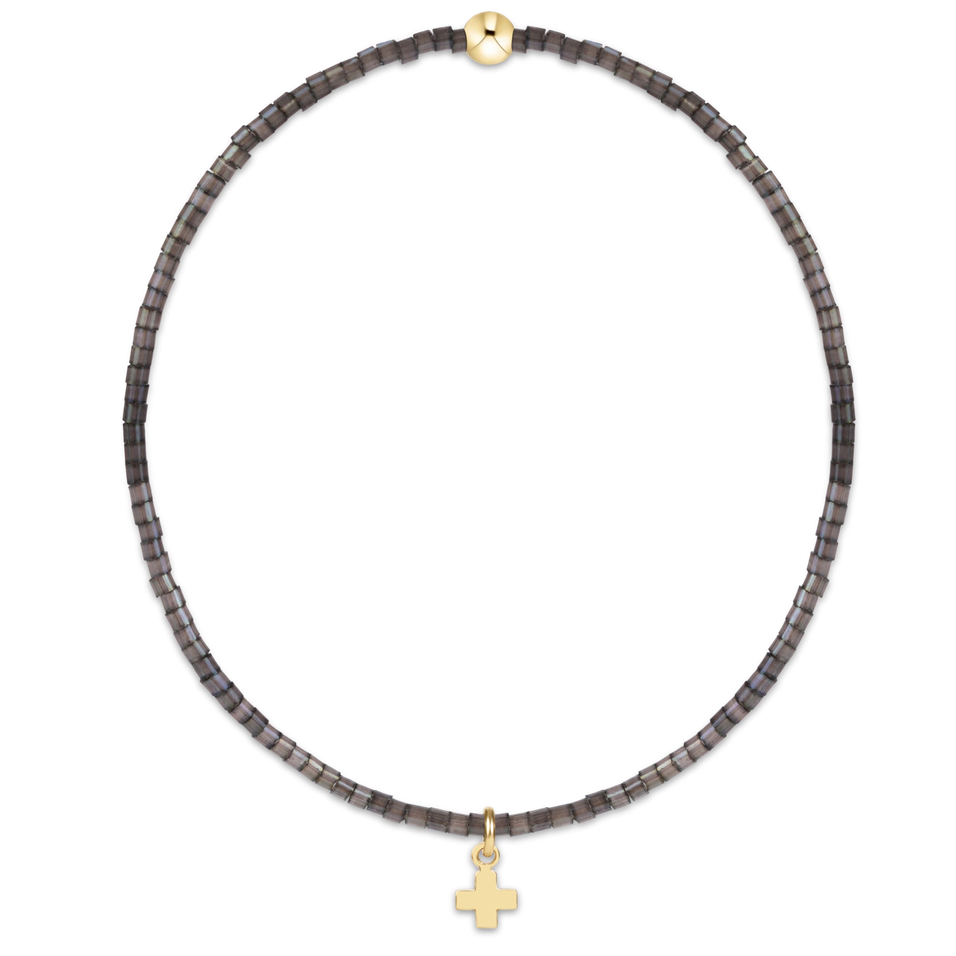 Hope Classic Moonlight Bracelet - Signature Cross Small Gold Charm