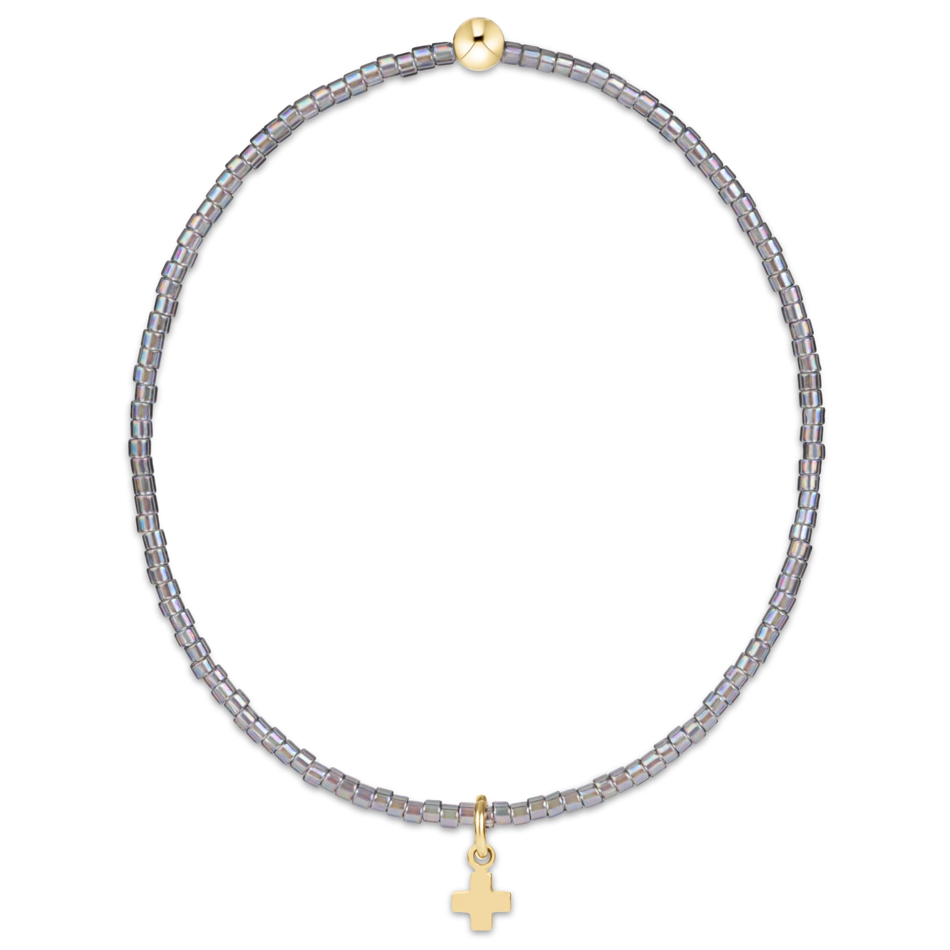 Hope Classic Morning Mist Bracelet - Signature Cross Small Gold Charm