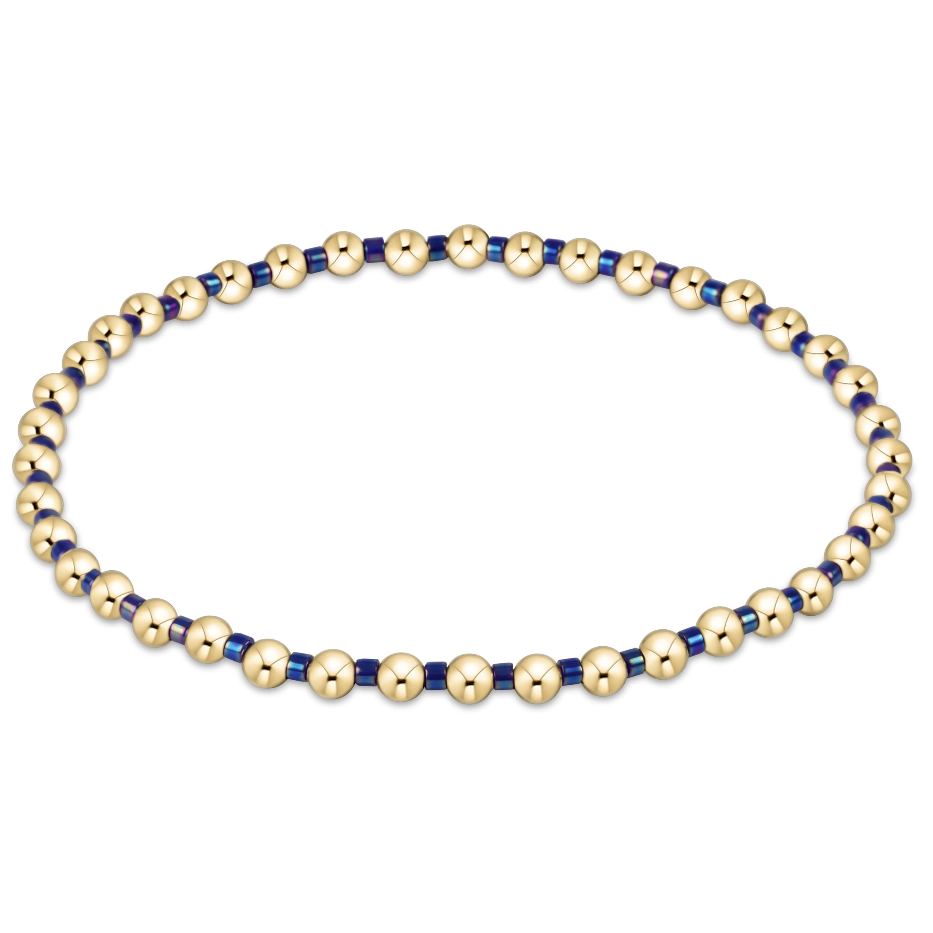 Hope Grateful Bracelet - Blue Metallic