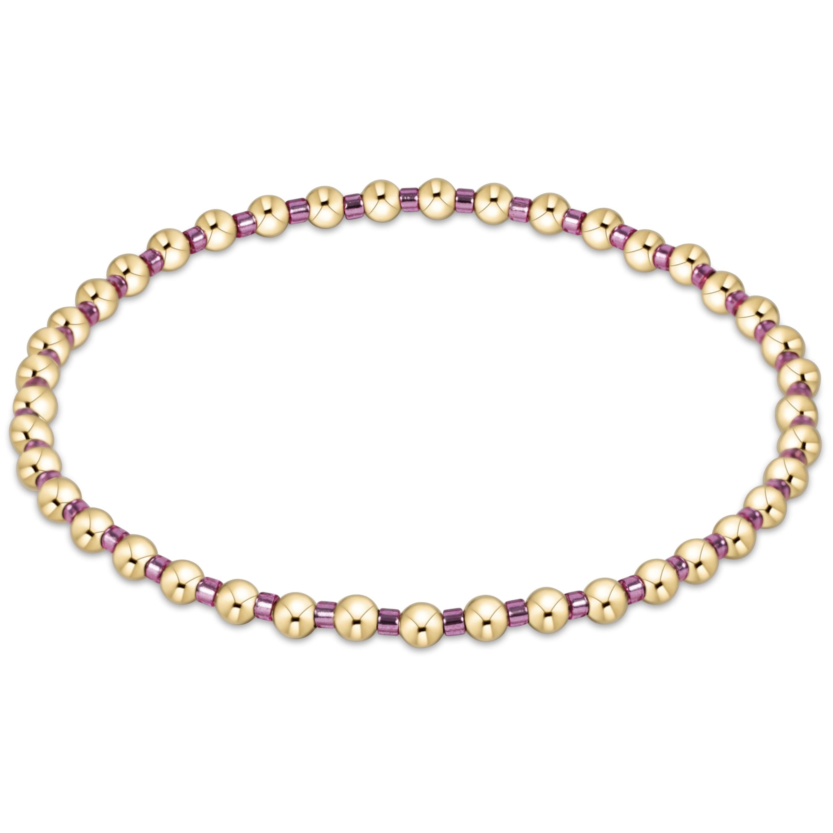 Hope Grateful Bracelet - Pink Metallic