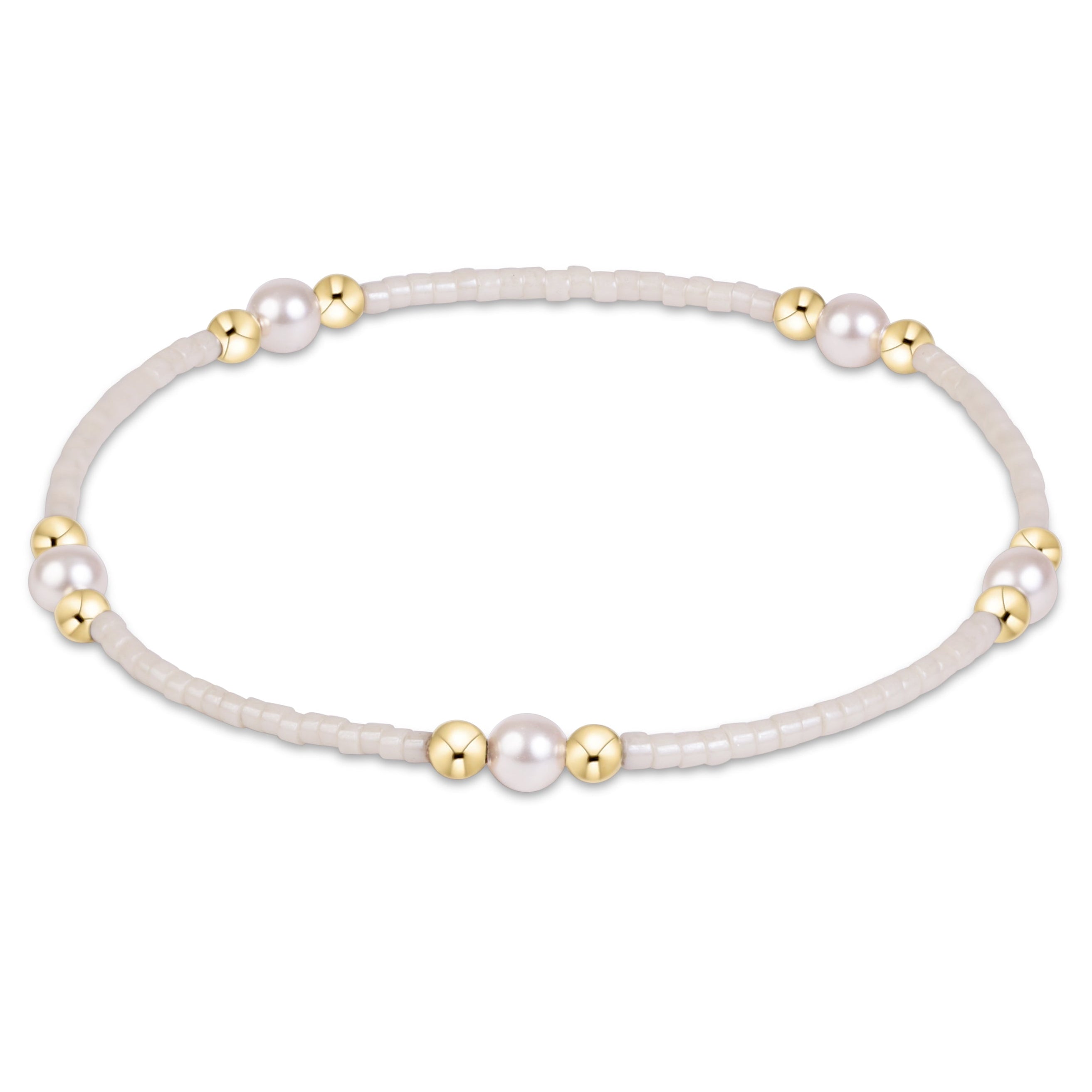 Hope Purpose Pearl Bracelet - Milkshake