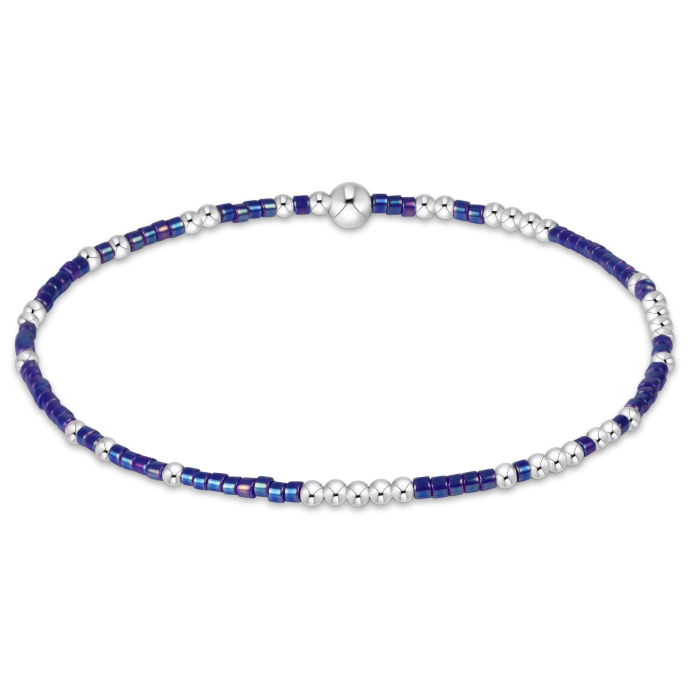 Hope Unwritten Sterling Bracelet - Blue Metallic