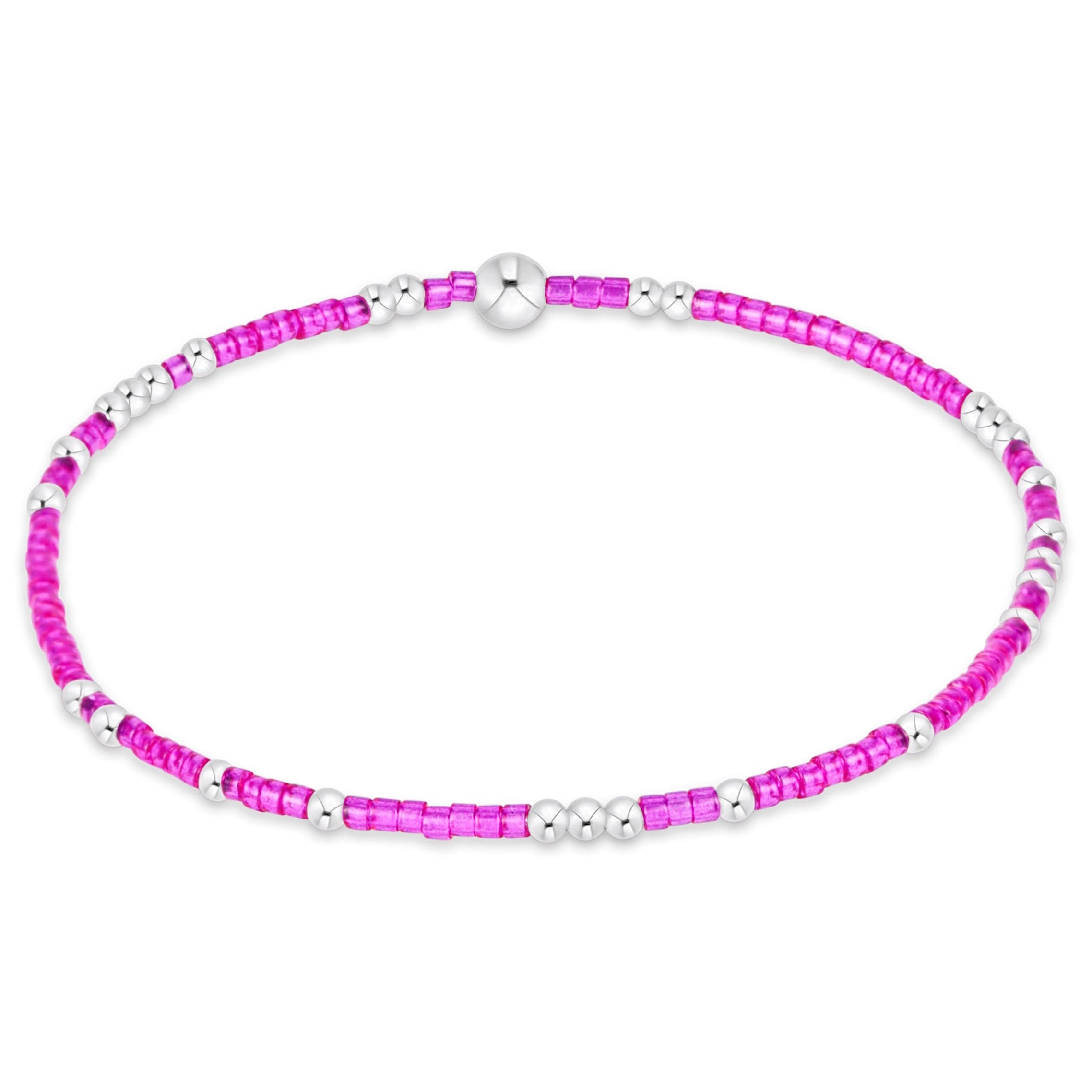 Hope Unwritten Sterling Bracelet - Fuchsia
