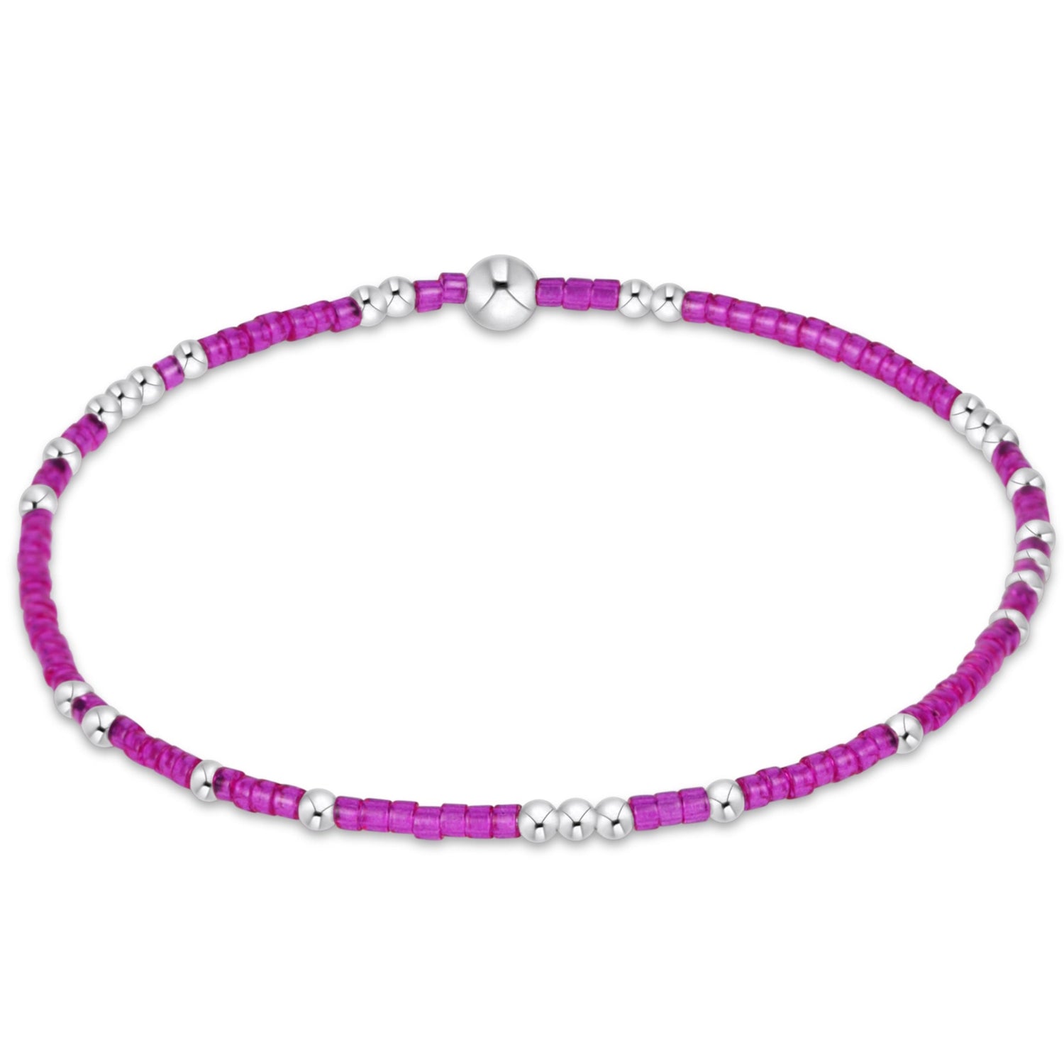 Hope Unwritten Sterling Bracelet - Fuchsia