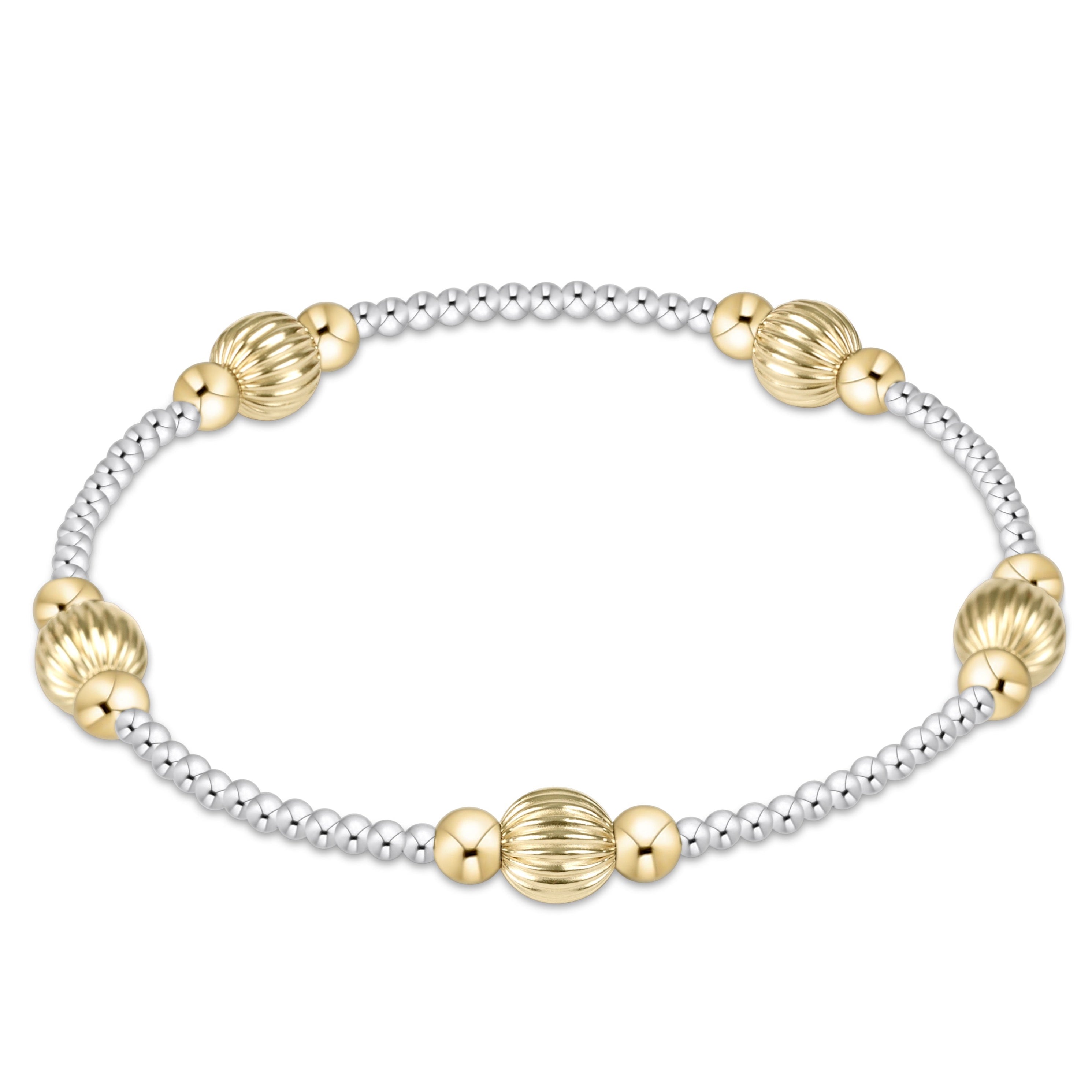 purpose dignity 6mm bead bracelet - mixed metal