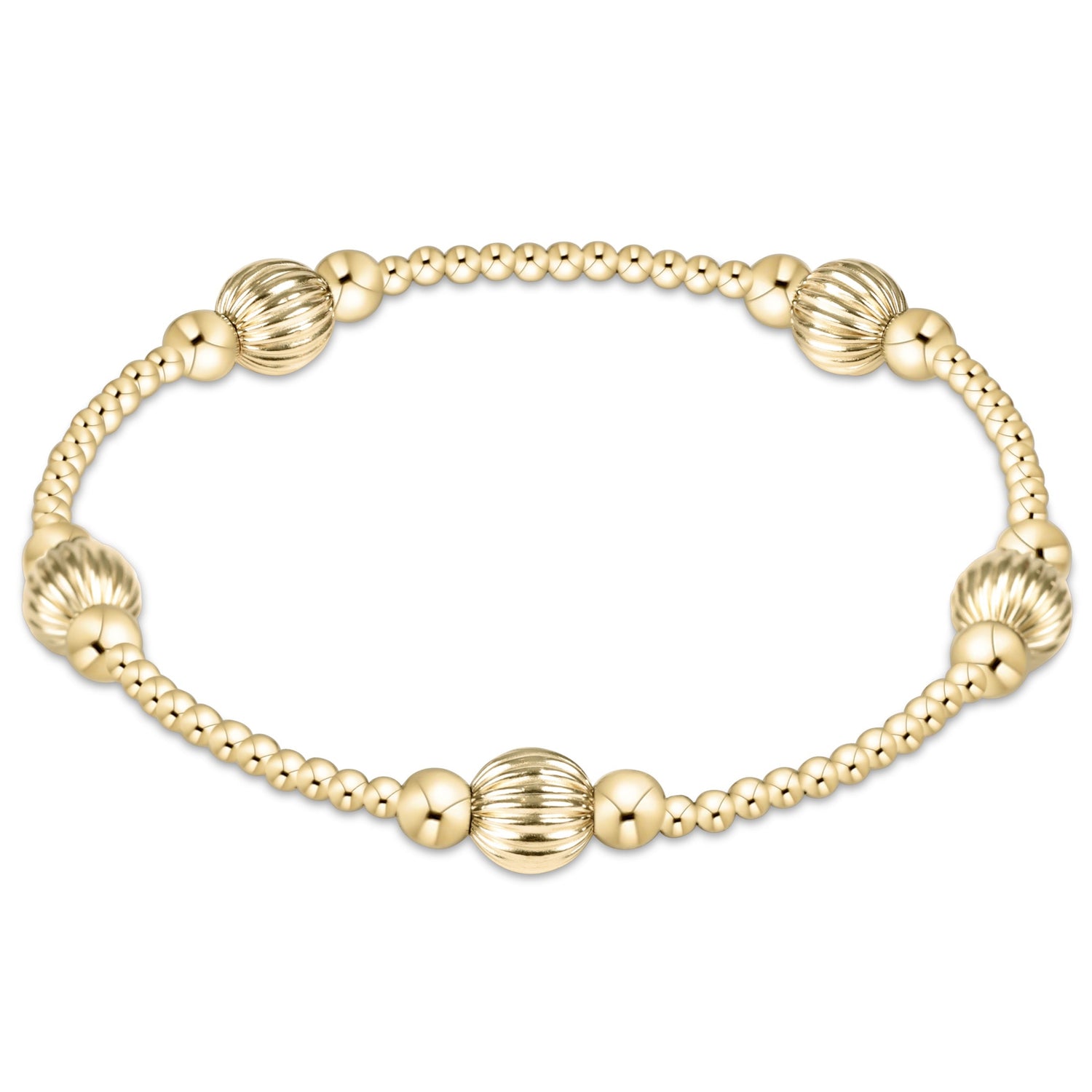 purpose dignity 6mm bead bracelet - gold