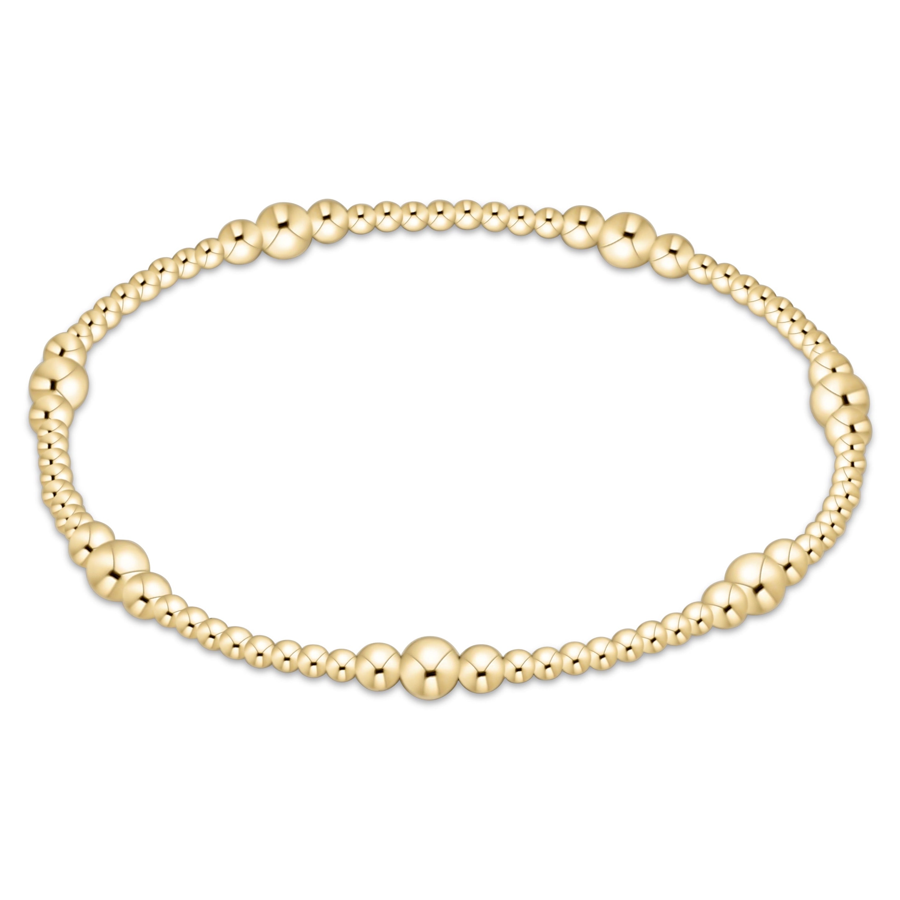purpose gold 4mm bead bracelet