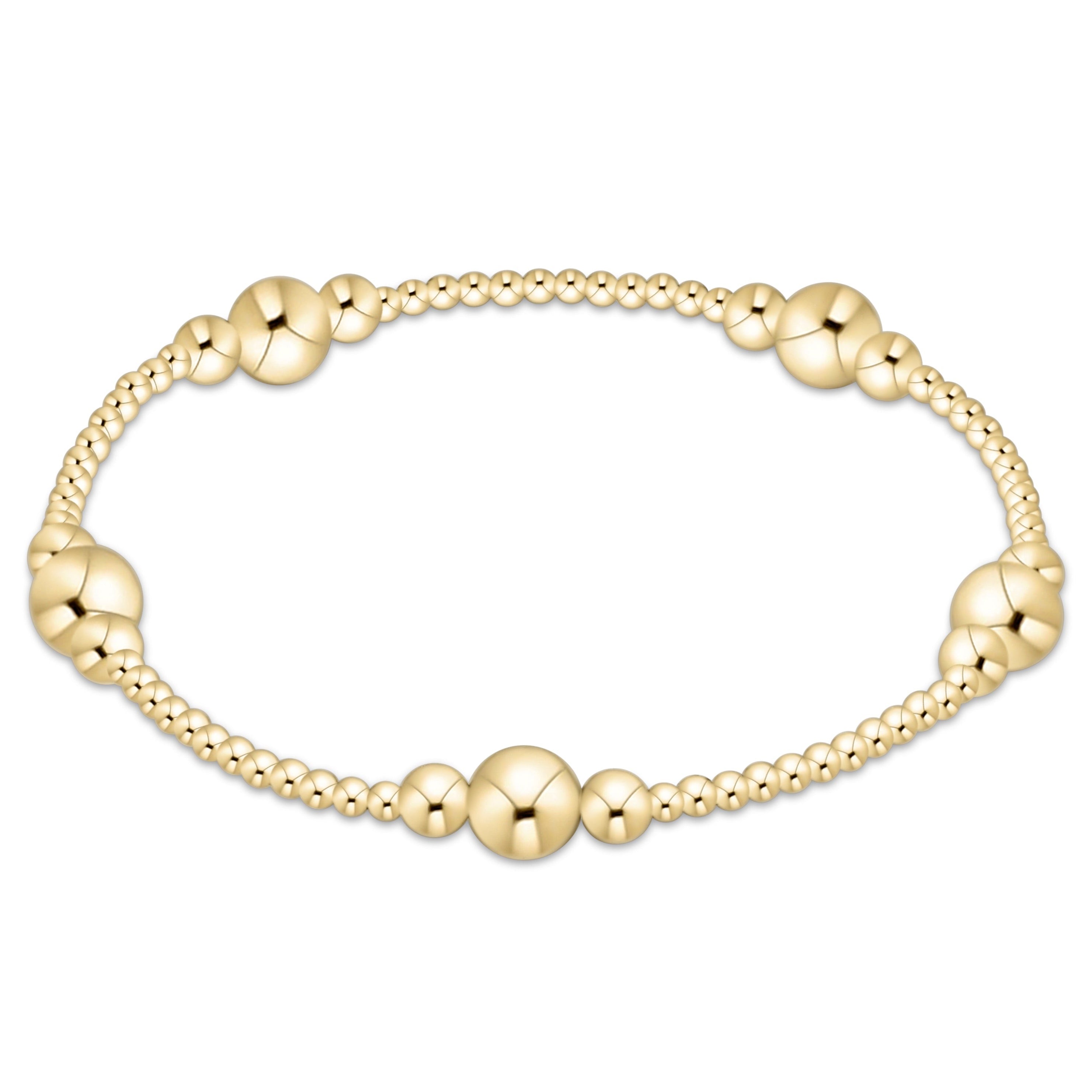 purpose gold 6mm bead bracelet