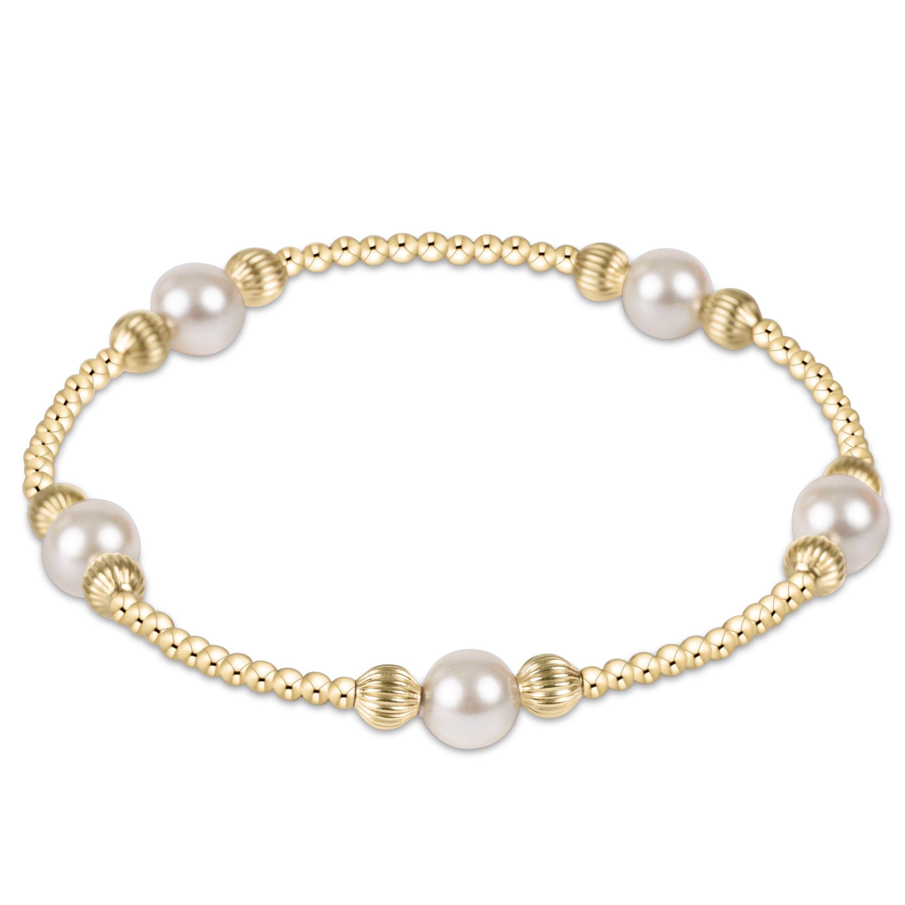 purpose pearl 6mm bead bracelet - dignity