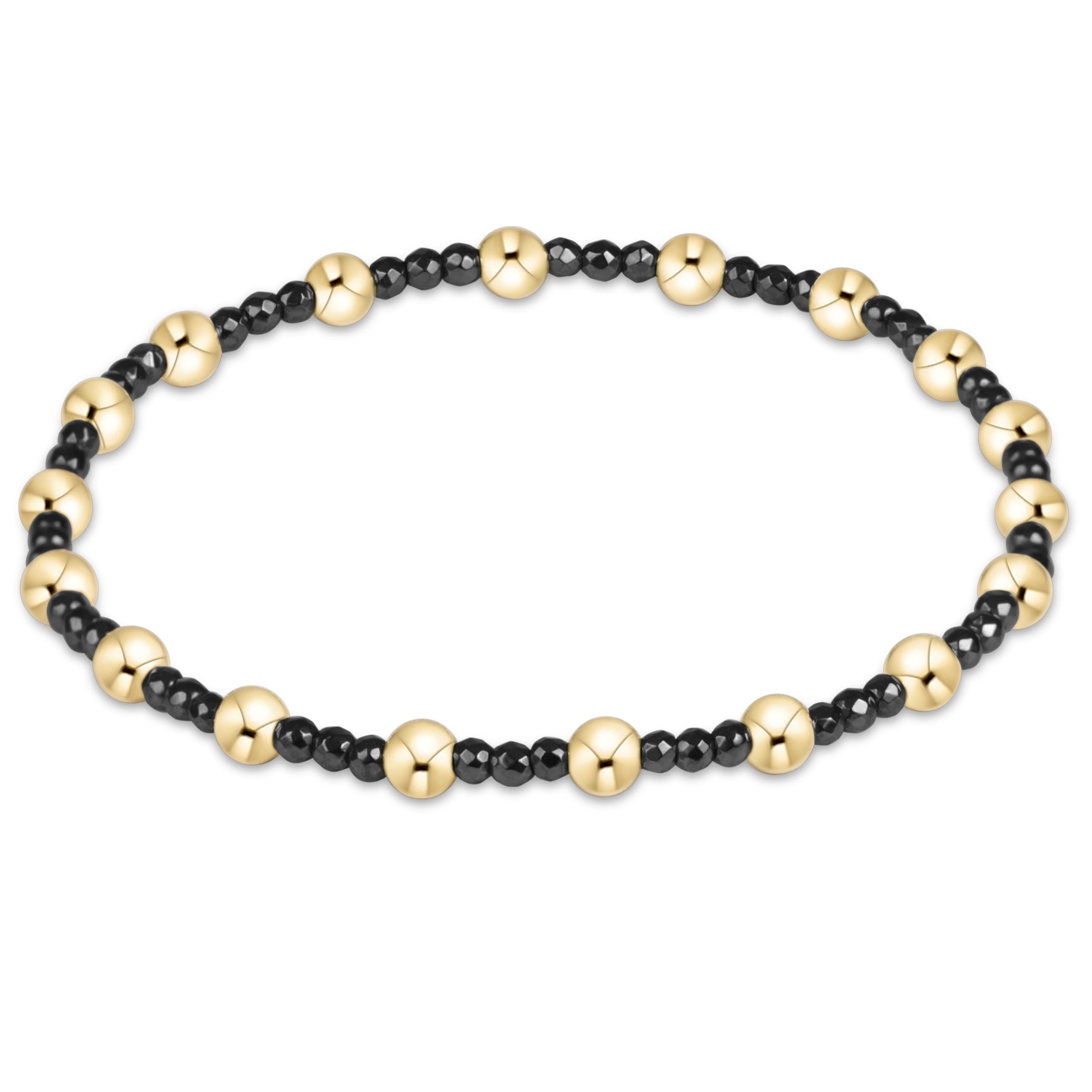 Sincerity Faceted Hematite 2mm Bracelet