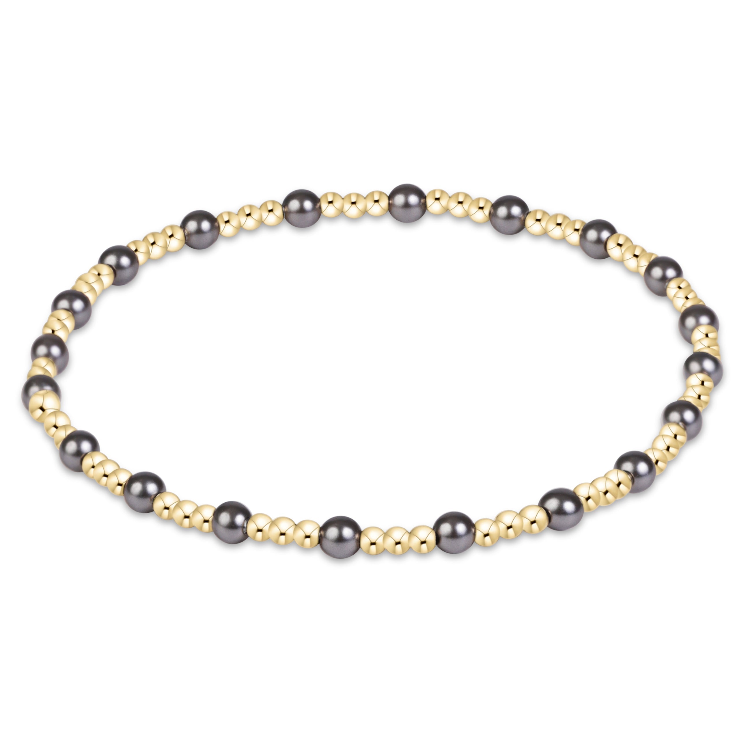 Sincerity Pearl Dark Grey 3mm Bracelet