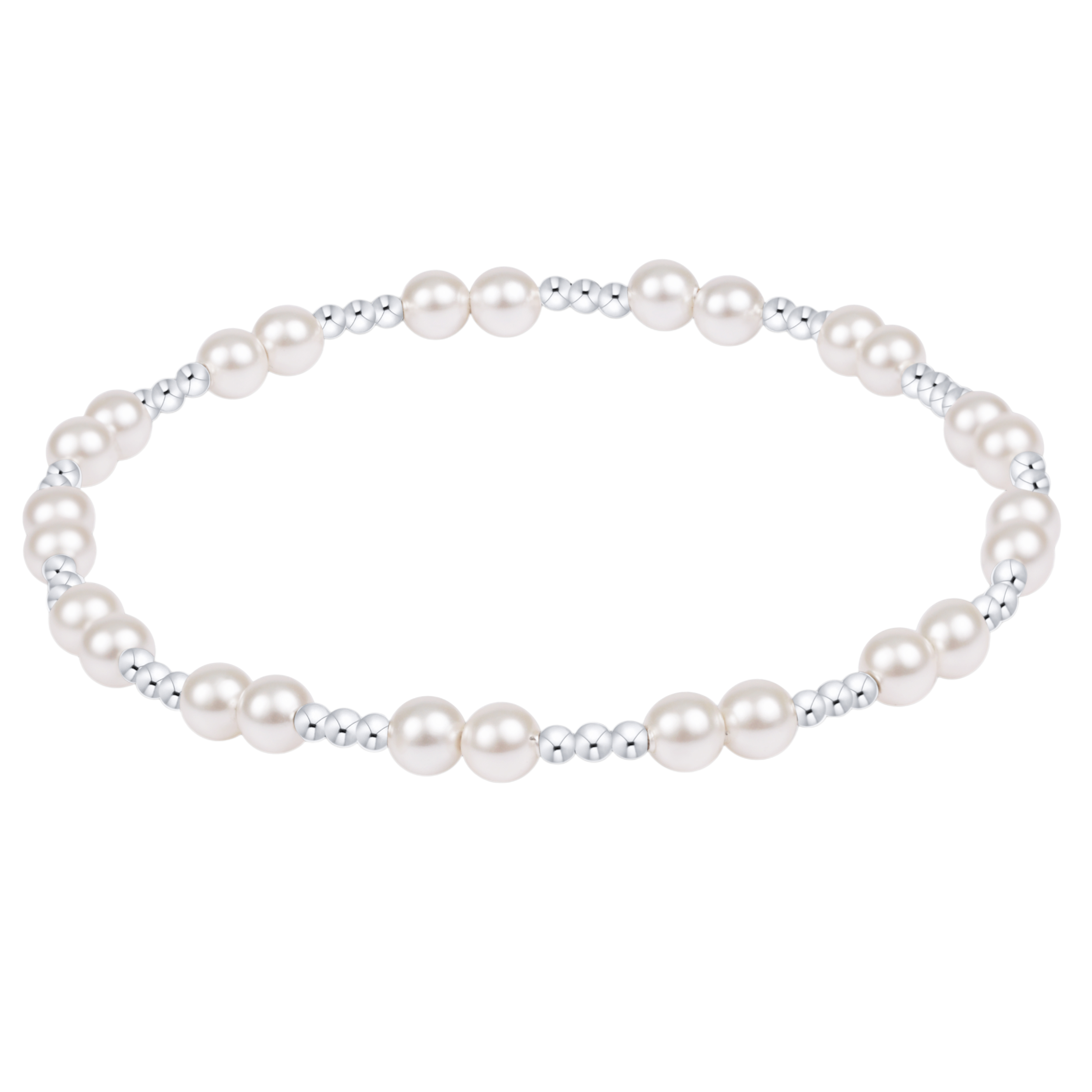 Together Pearl 4mm Sterling Bracelet