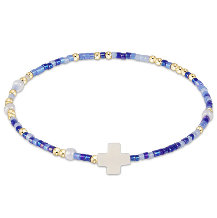 egirl Hope Unwritten Signature Cross Bracelet - Is A Smurf's Butt Blue?